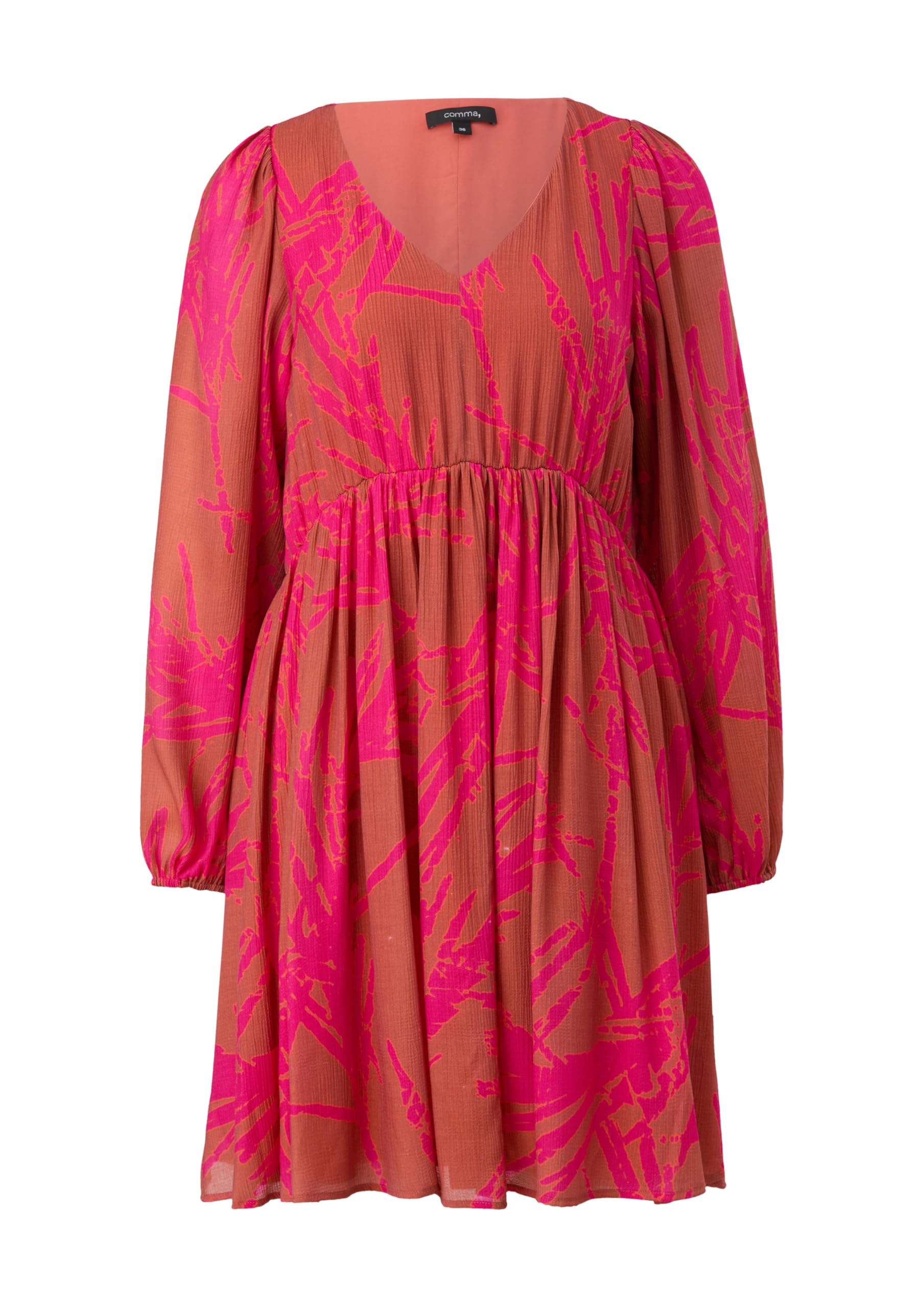 comma-dobby-kleid-damen-gr-34-kurz-allover-print image 3