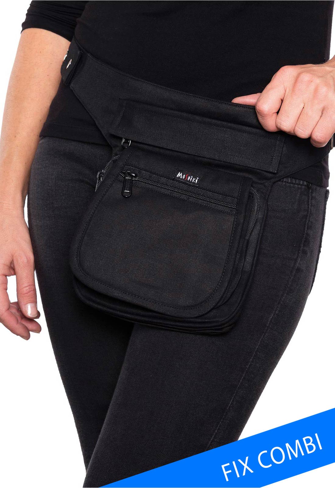 moshiki-side-pocket-xl-7-g-rteltasche-schwarz-baumwolle-4-f-cher image 1