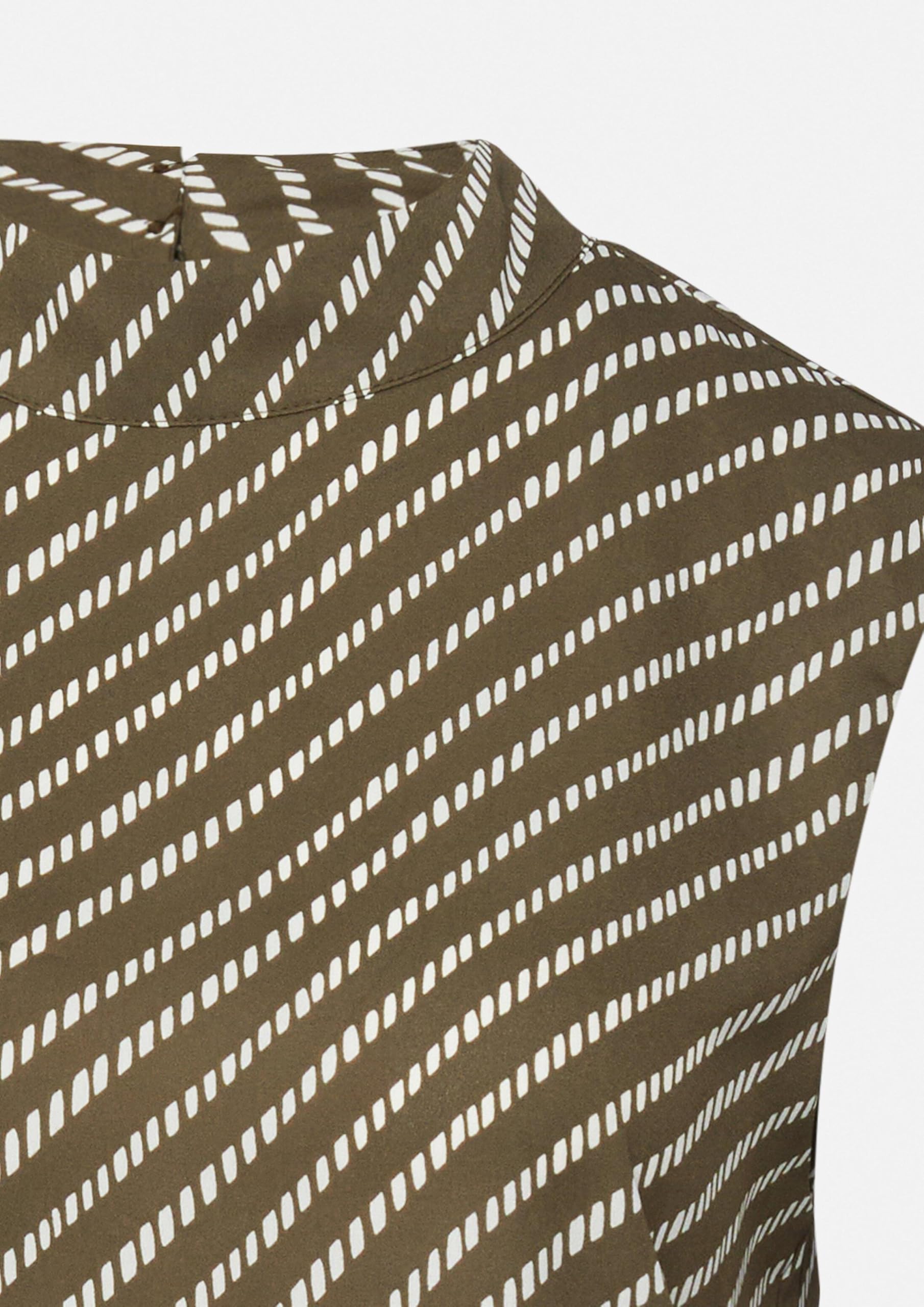 comma-chiffon-bluse-34-gemustert-stehkragen-rmellos image 7