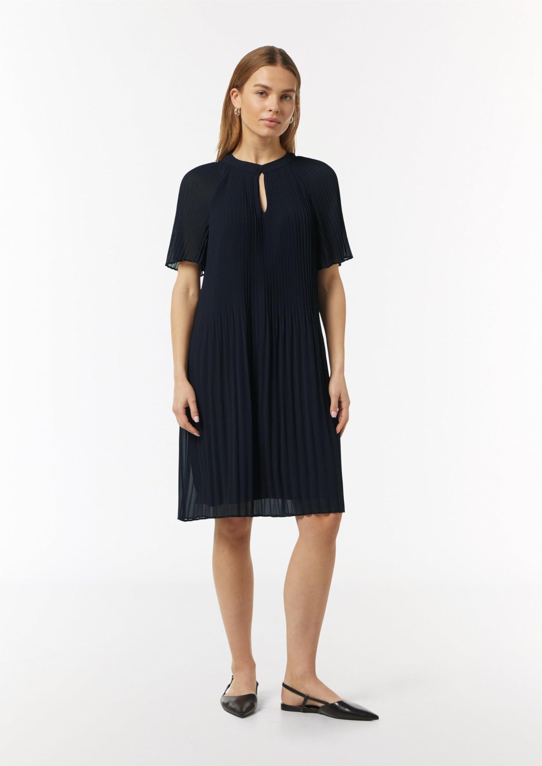 comma-kleid-2160794-midikleid-hellblau-plissee image 7