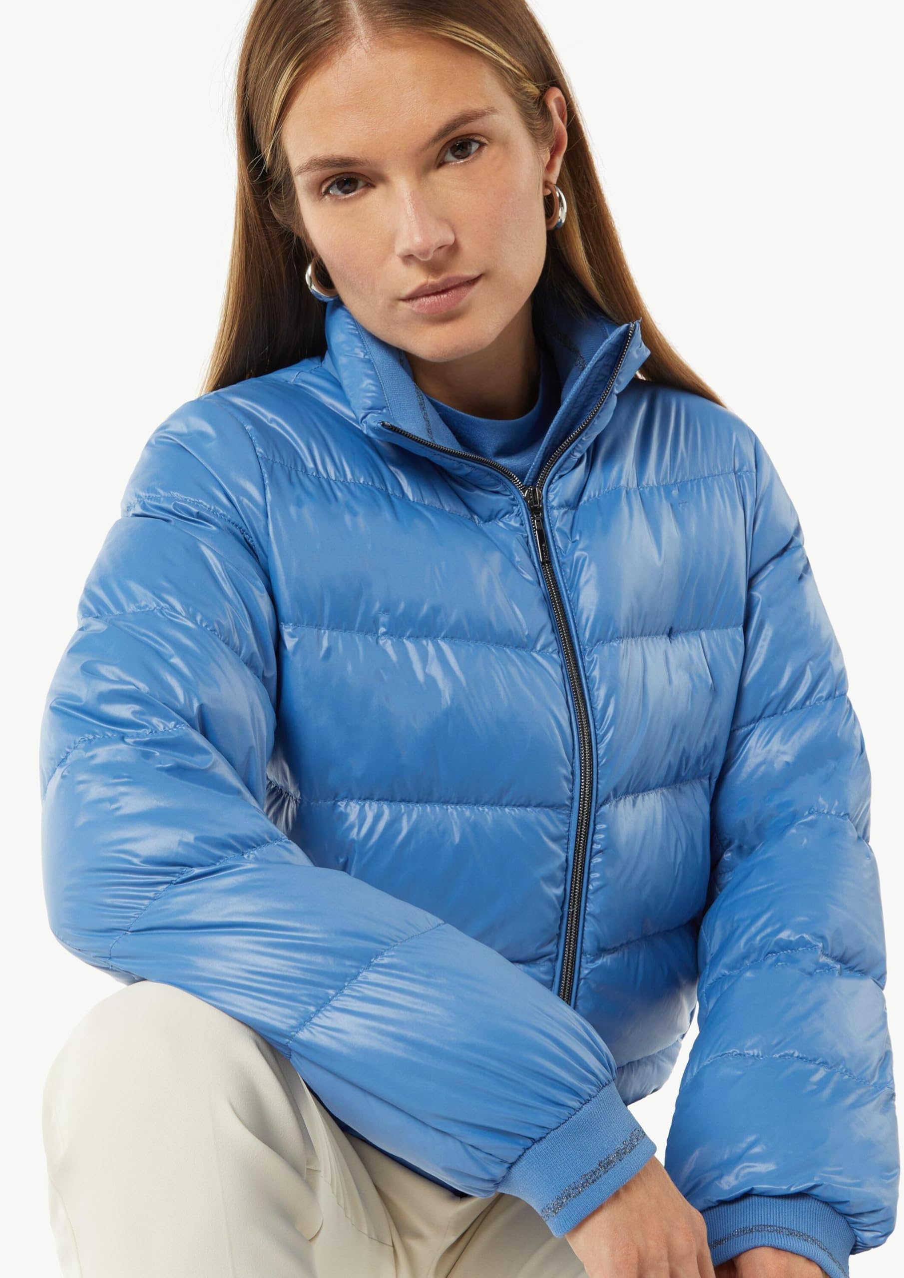 comma-pufferjacke-mit-stehkragen-und-rippb-ndchen-gr-40 image 4