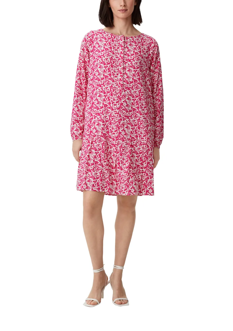 comma-2135402-kleid-gr-e-36-viskose-volant image 1
