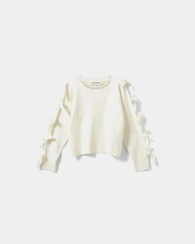 sofie-schnoor-young-permelisy-knit-pullover-off-white-schleife image 1