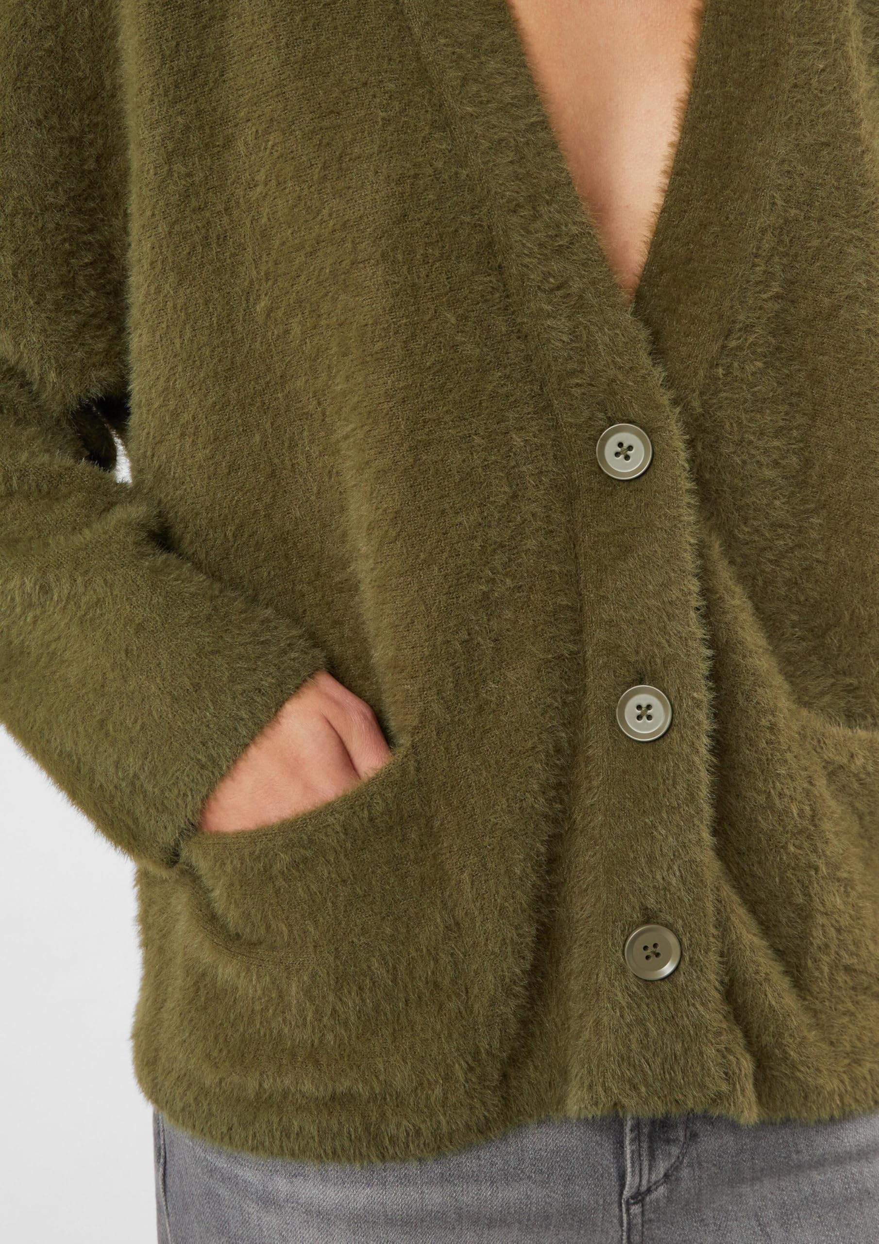 comma-cardigan-relaxed-fit-strick-olivgr-n-xs image 5