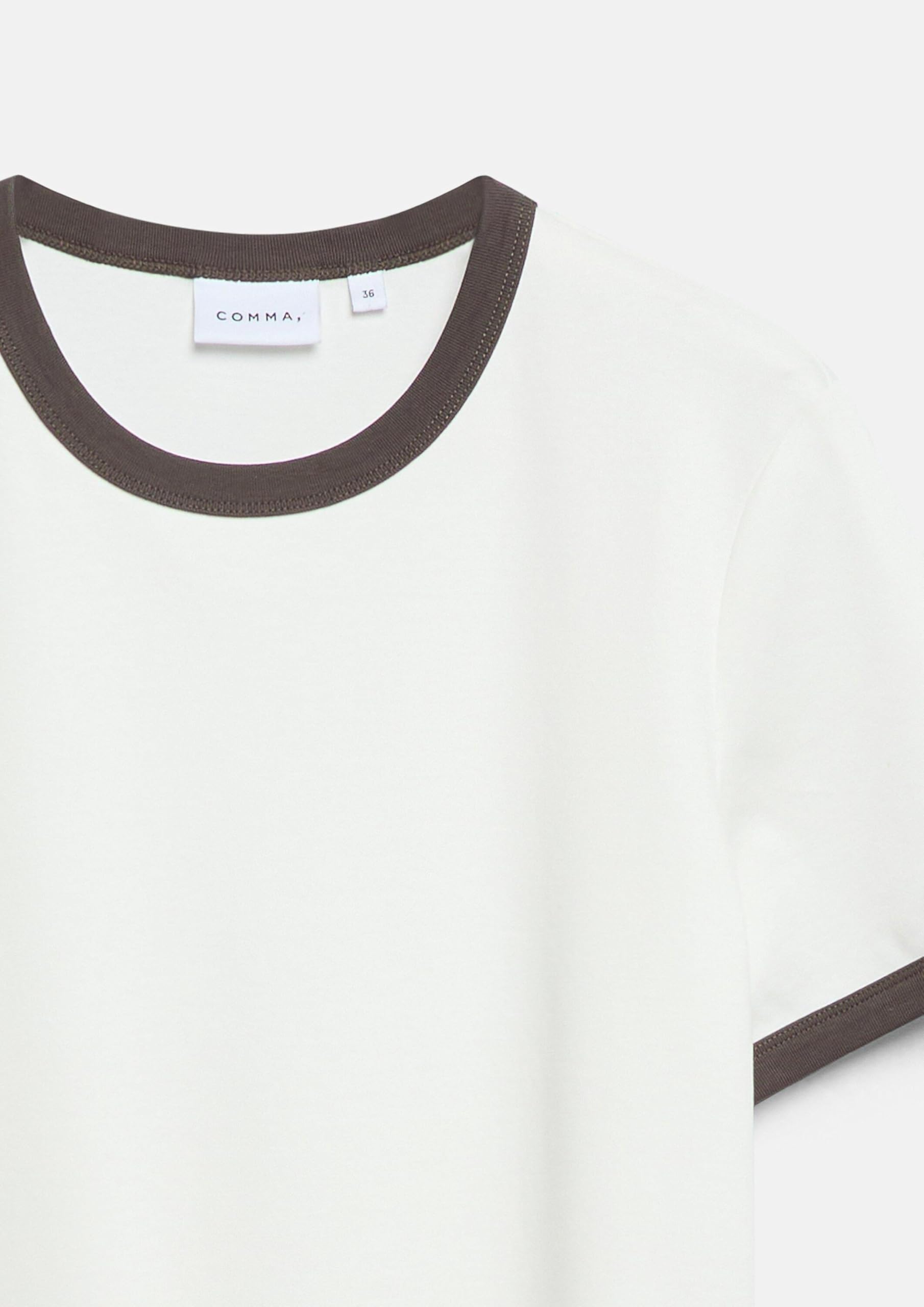 comma-t-shirt-regular-fit-gr-32-baumwolle-kontrastb-ndchen image 5