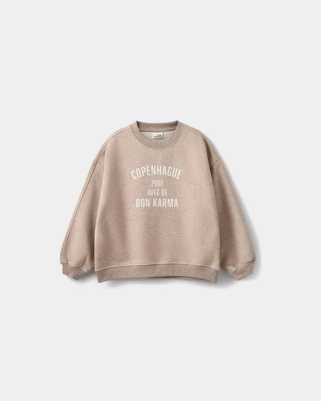 sofie-schnoor-young-elins-sweatshirt-braunmelange-print image 1