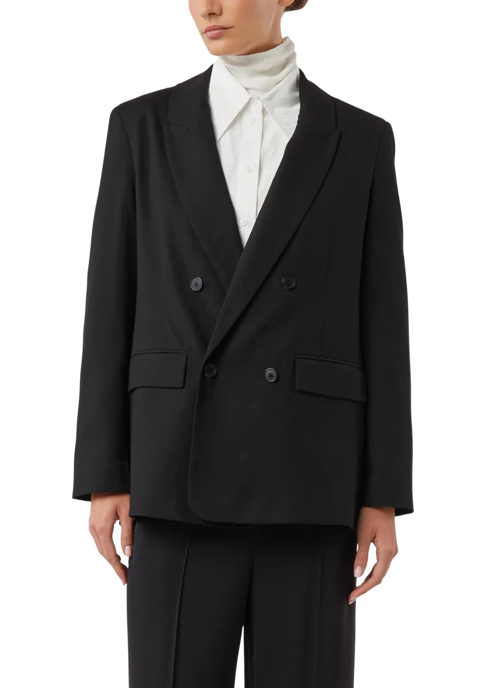 comma-blazers-doppelreihiger-oversize-blazer-jacke image 1