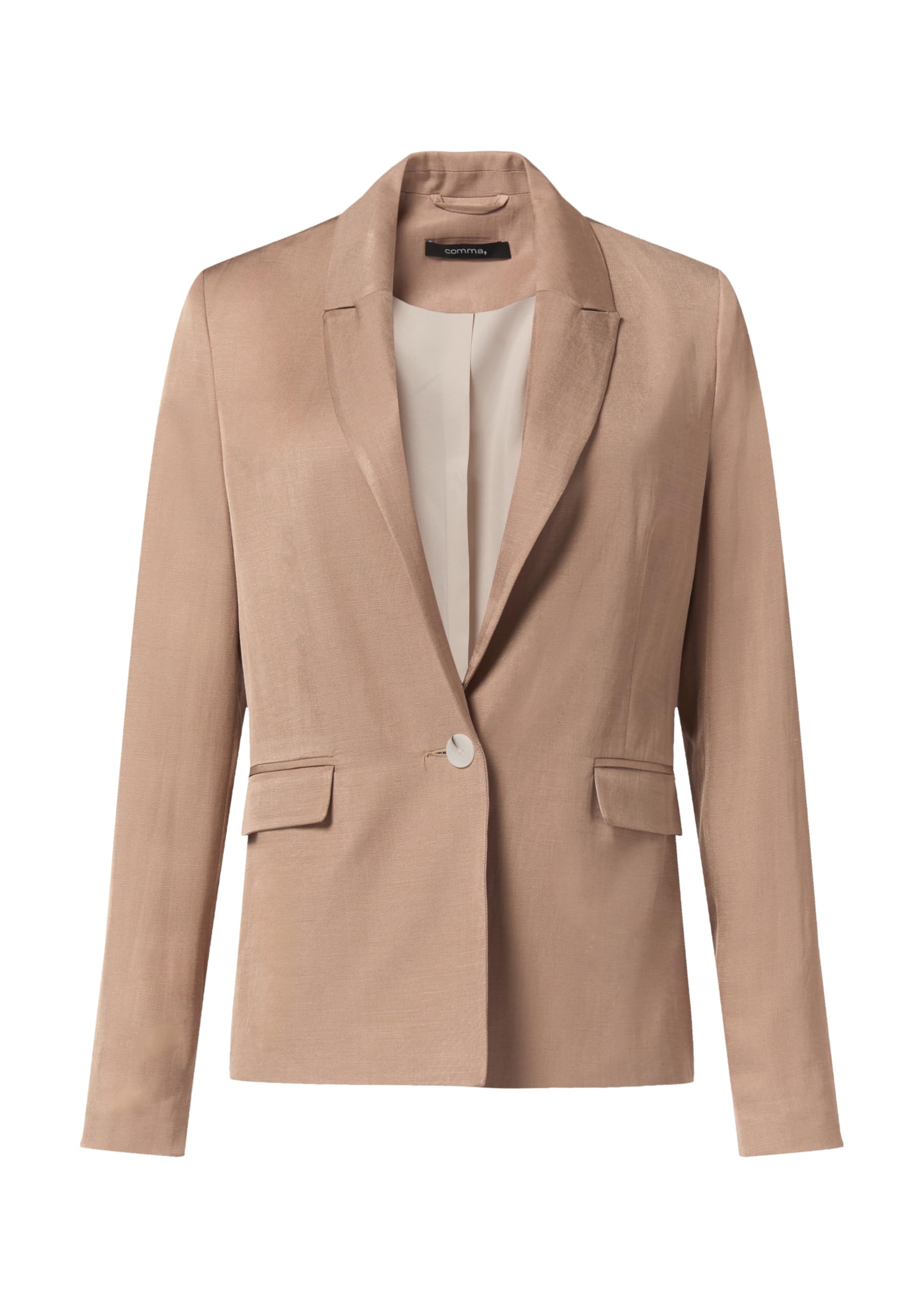 comma-blazer-leinenmix-hellbraun-8273-damen image 3