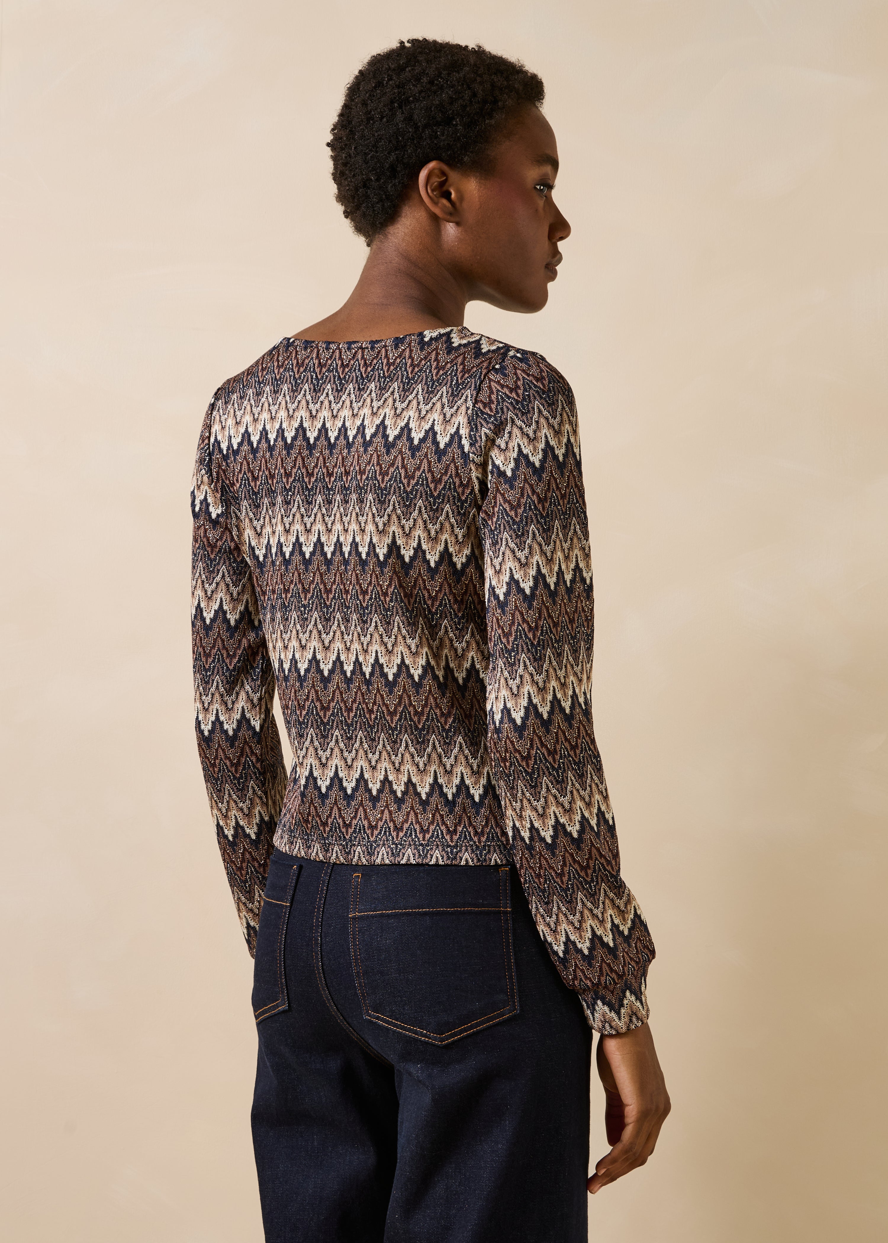 la-f-e-marabout-e-gacil-t-shirt-blau-oversize-knoten image 3