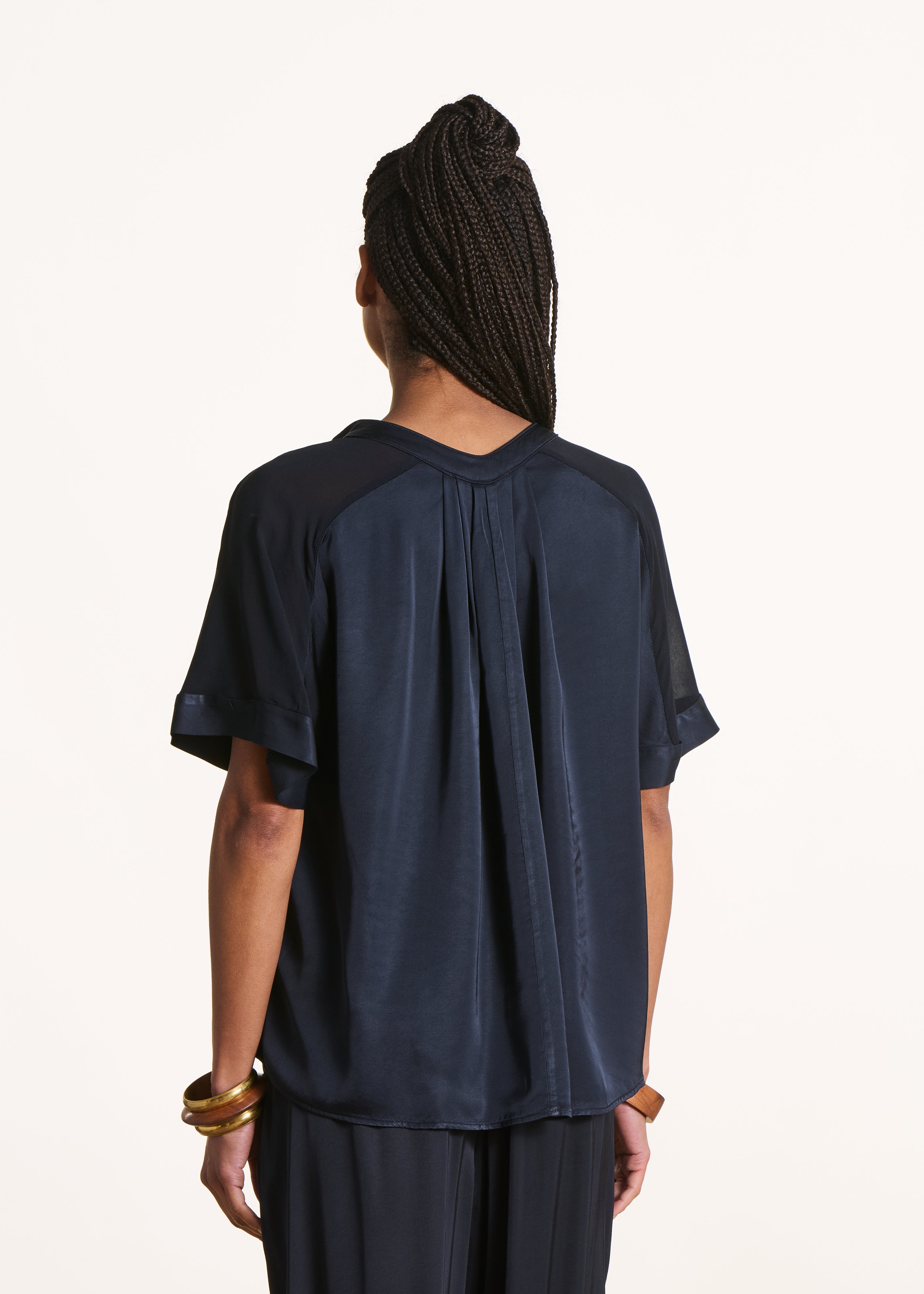 la-f-e-marabout-e-felina-bluse-bleu-encre-satin image 3
