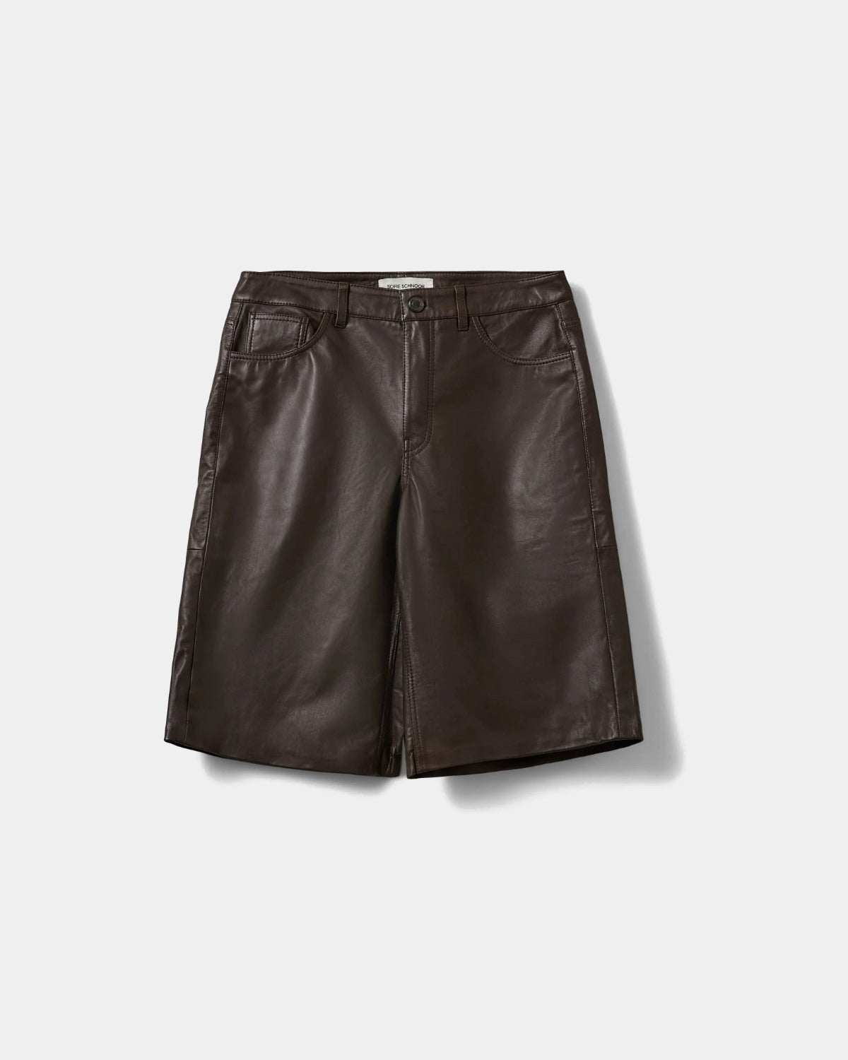 sofie-schnoor-vokesw-ledershorts-damen-dunkelbraun image 1