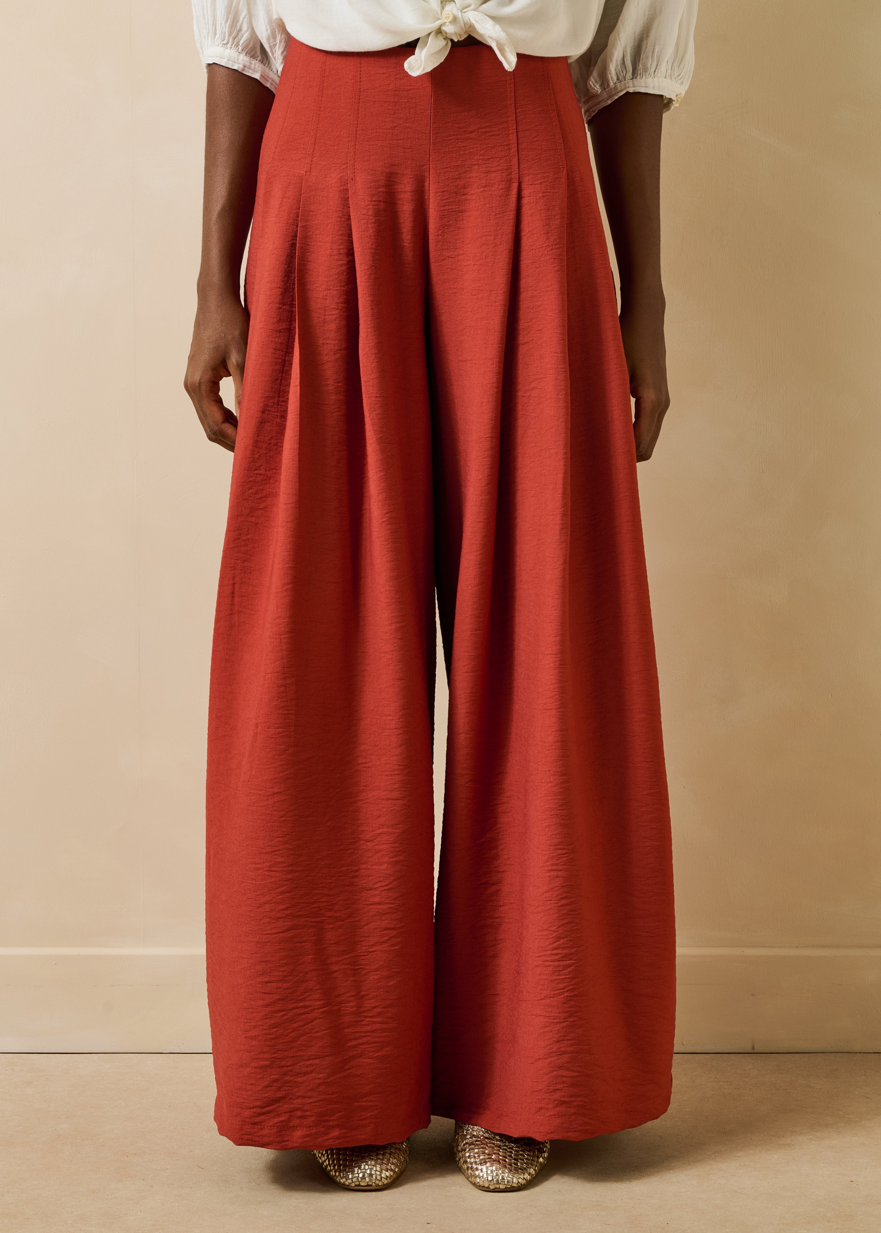 la-f-e-marabout-e-veroni-hose-terracotta-weites-bein image 2