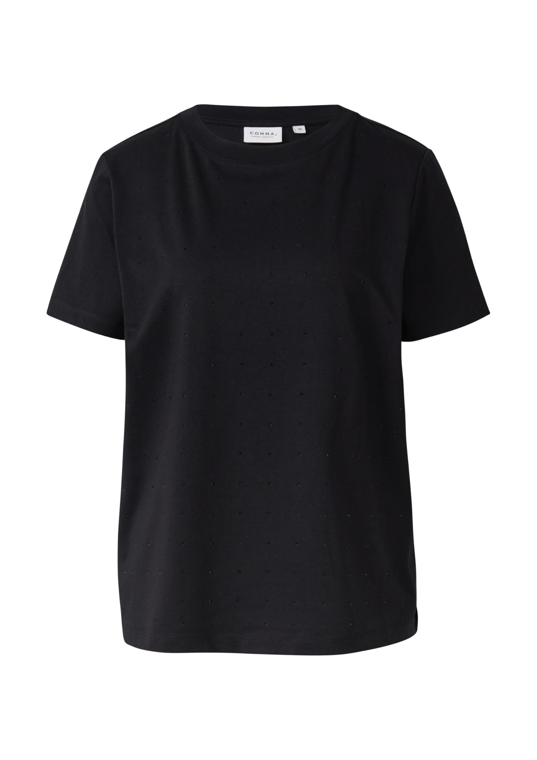 comma-t-shirt-kurzarm-schmucksteine-schwarz-34-38 image 4