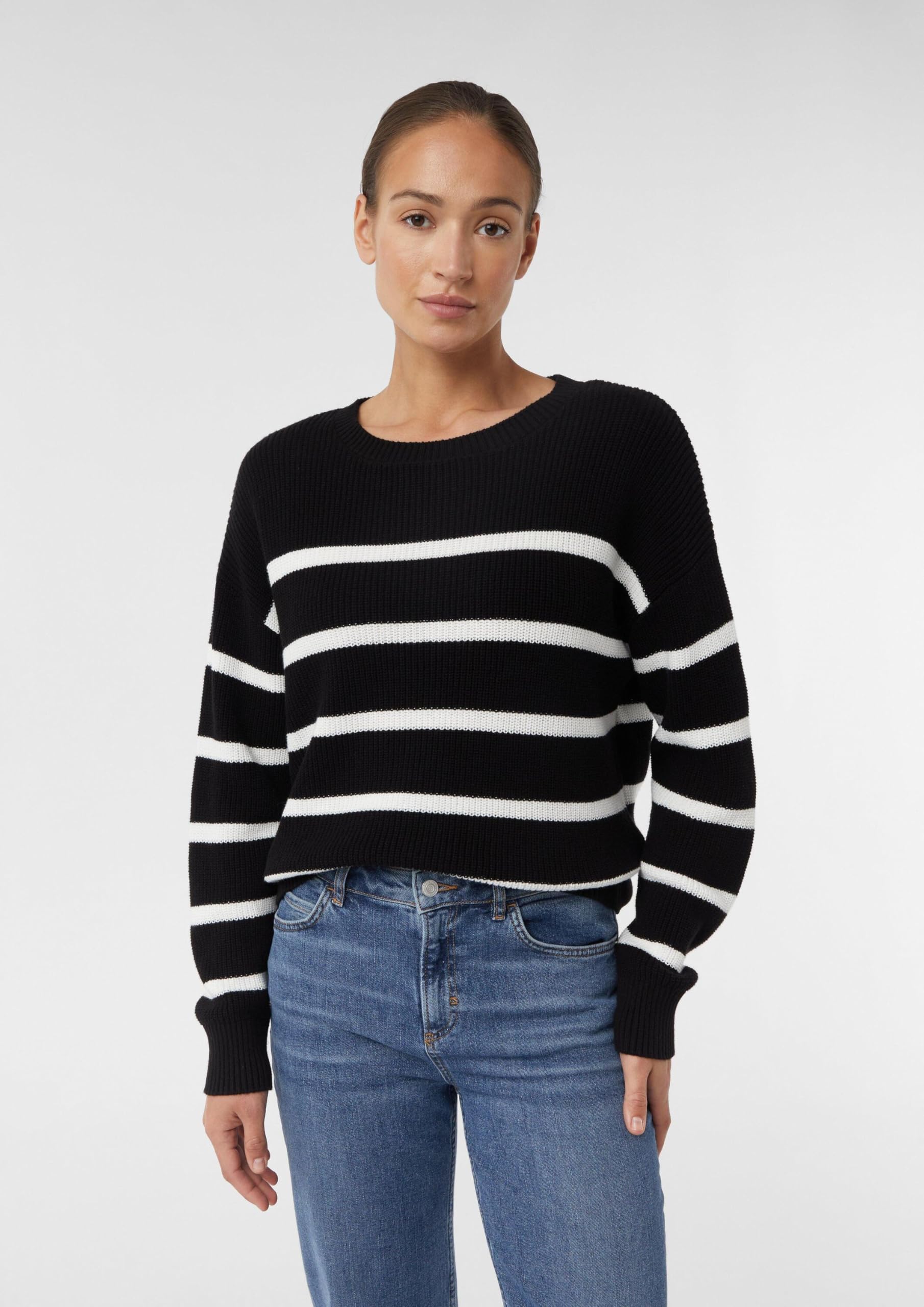 comma-knitwear-streifenpullover-relaxed-fit-pullover-gr-m image 3