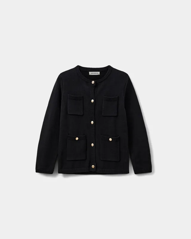 sofie-schnoor-women-clairesw-cardigan-s253145-strickjacke-schwarz-baumwolle image 1