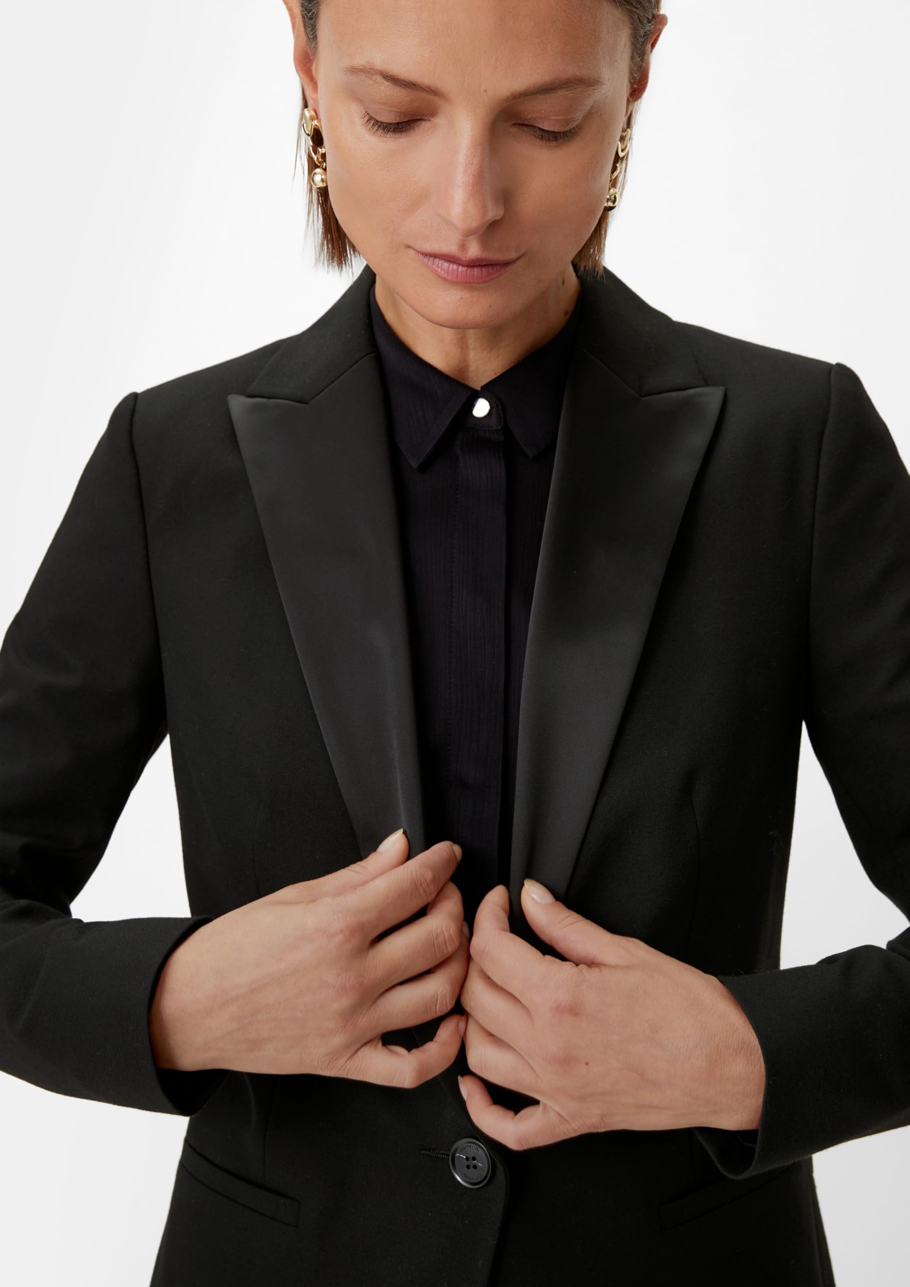 comma-taillierter-blazer-jersey-blazer-gr-e-34 image 4