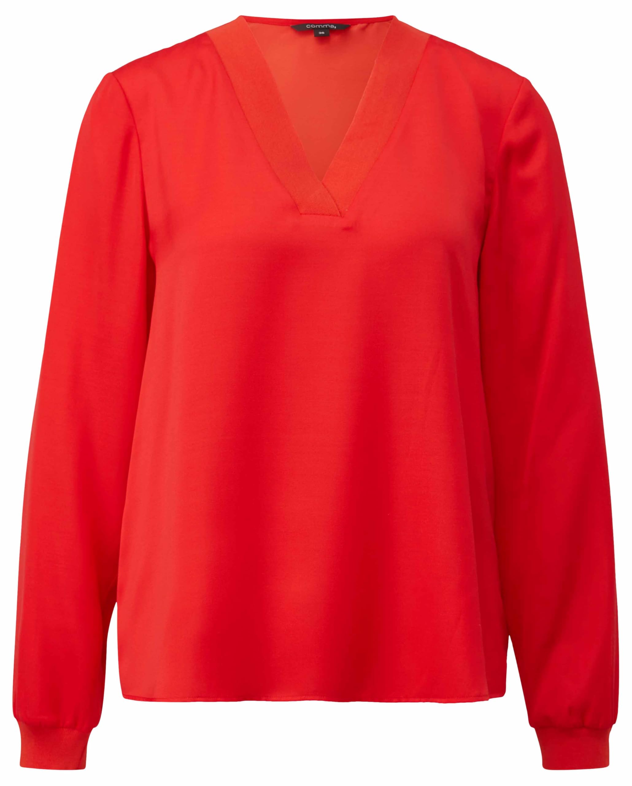 comma-satin-bluse-damen-schwarz-mit-rippb-ndchen image 8