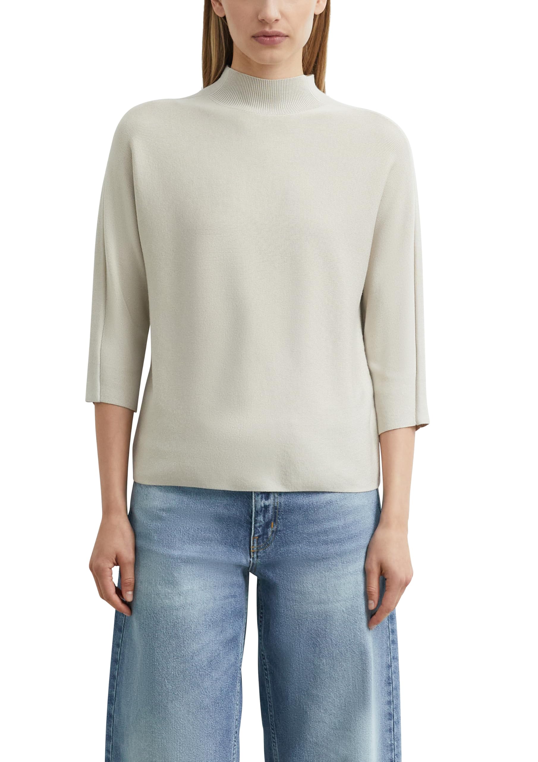 comma-knitwear-strickpullover-feinstrick-beige-3-4-arm image 1