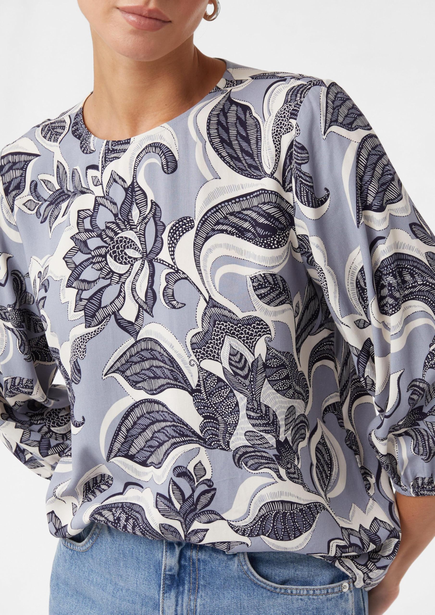 comma-bluse-all-over-print-twill-gr-e-38 image 5