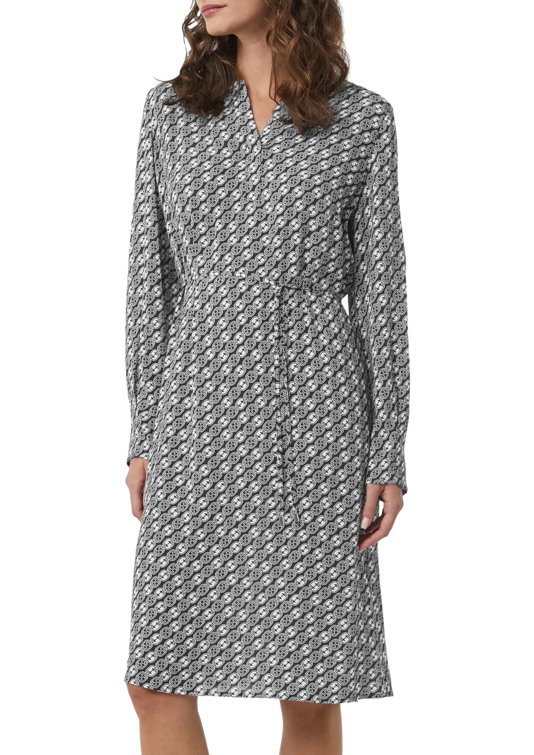 comma-kleid-cr-pe-icon-muster-blusenkleid-gr-e-38 image 1