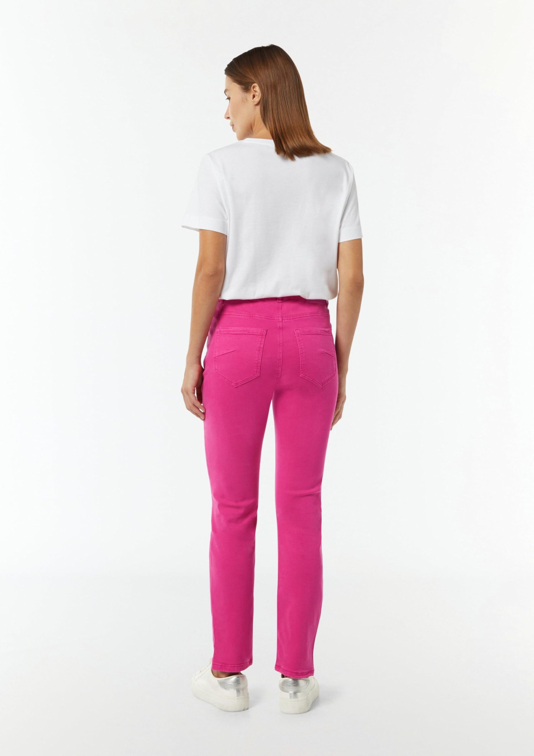 comma-skinny-jeans-damenjeans-gr-38-rosa-geschlitzter-saum image 7
