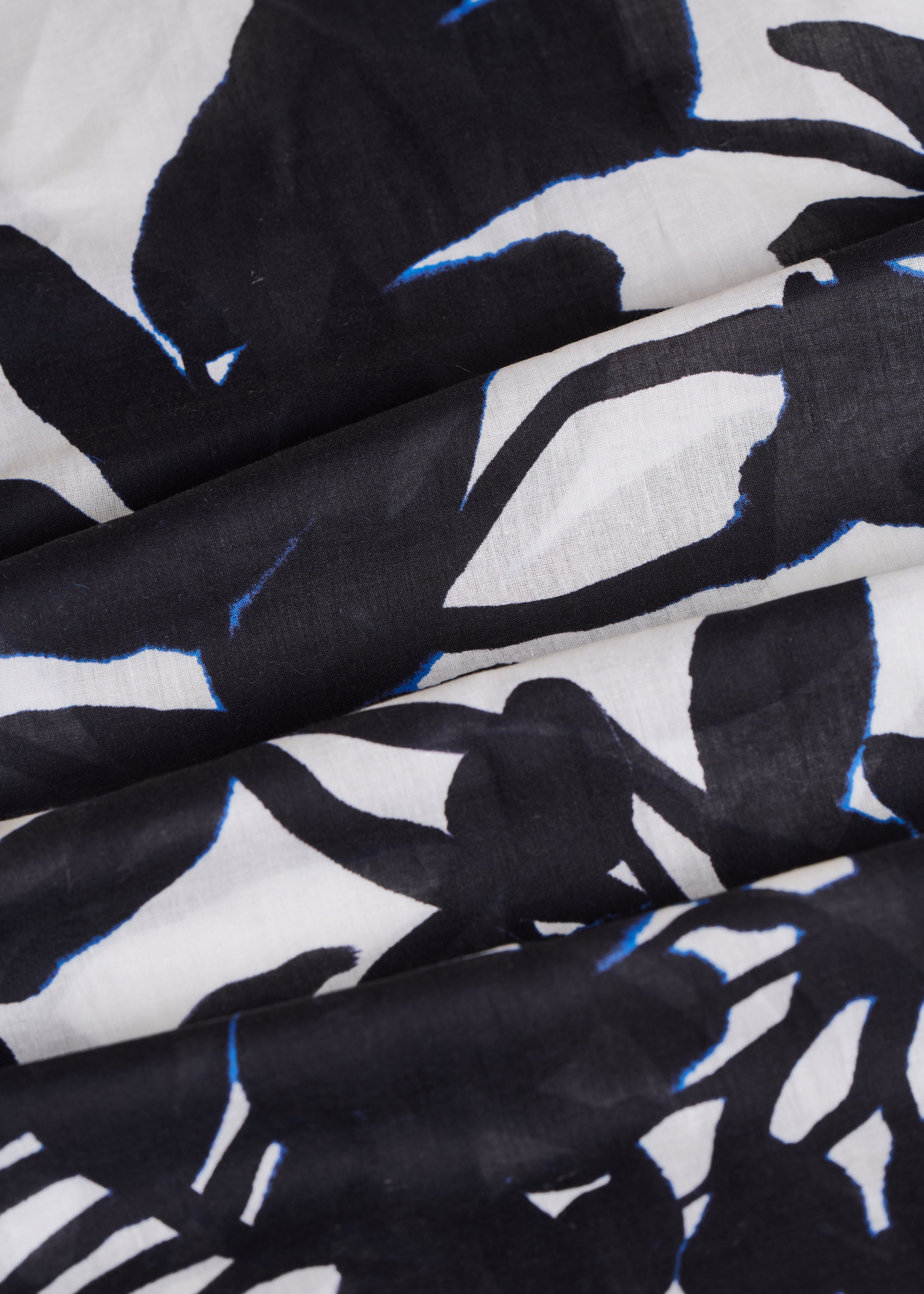 la-f-e-marabout-e-foulard-tuch-ecru-schwarz-floral-baumwolle image 2