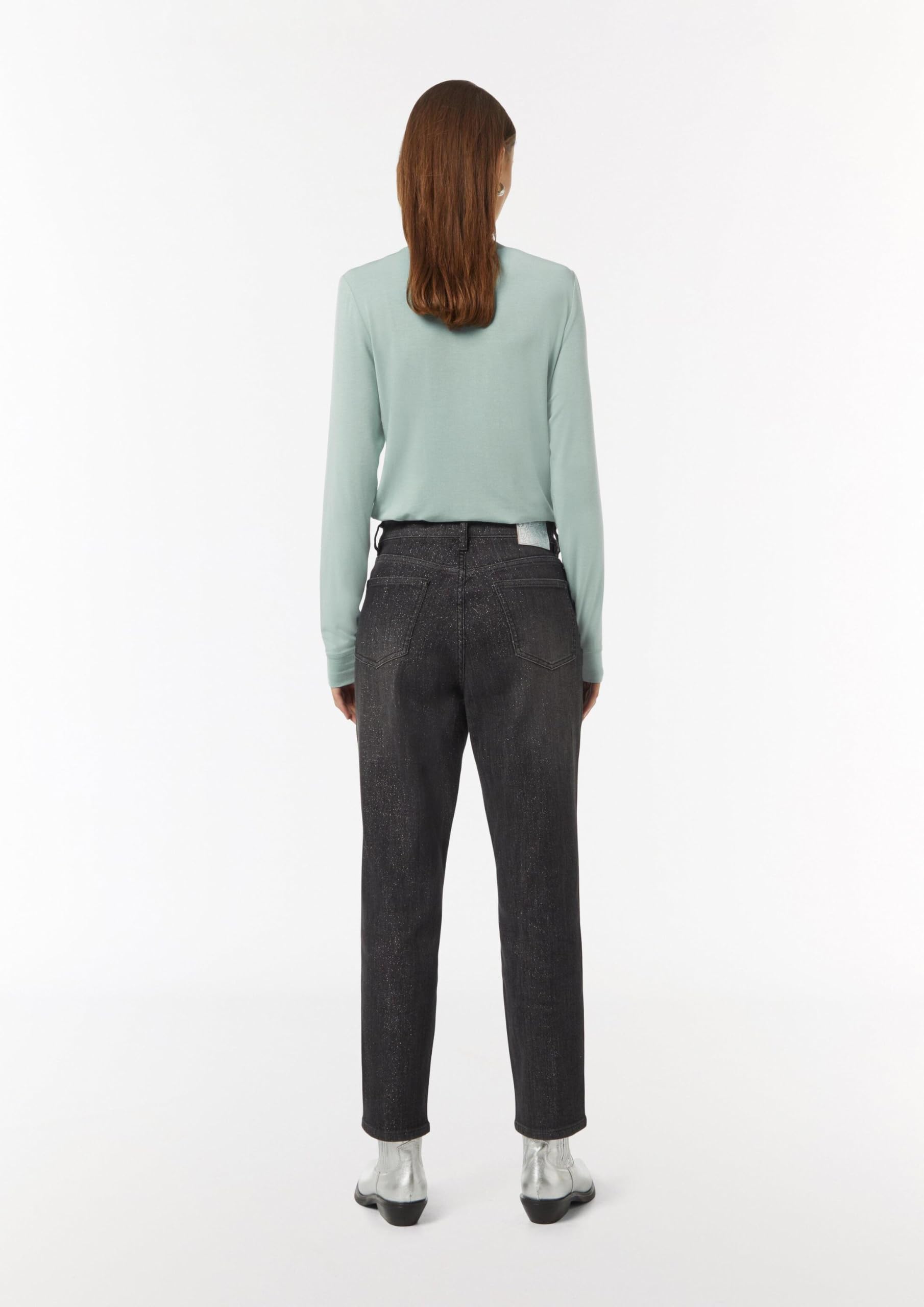comma-langarmshirt-modal-damen-wei-mit-nahtdetail image 8