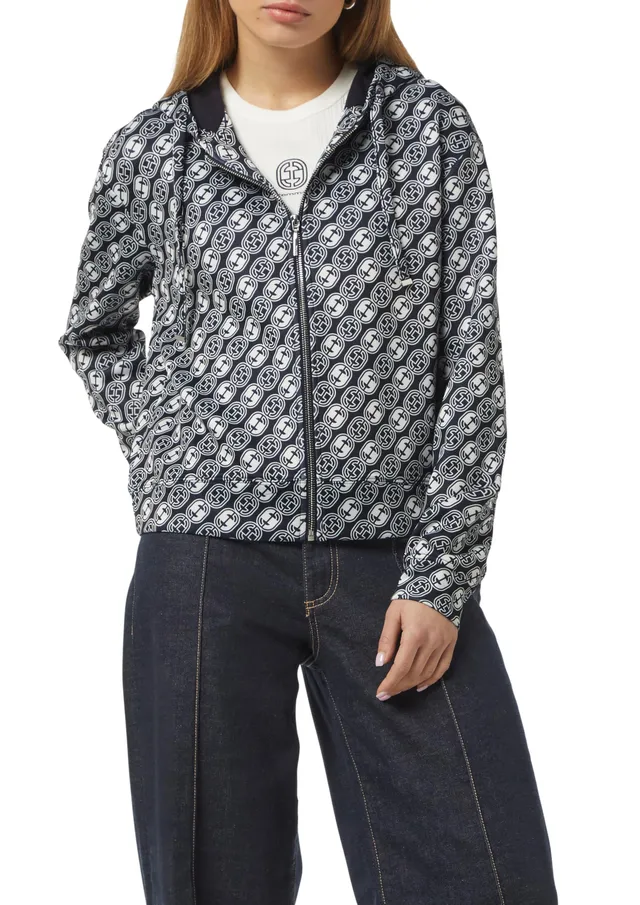 comma-sweat-jacke-damen-icon-muster-mit-kapuze image 1