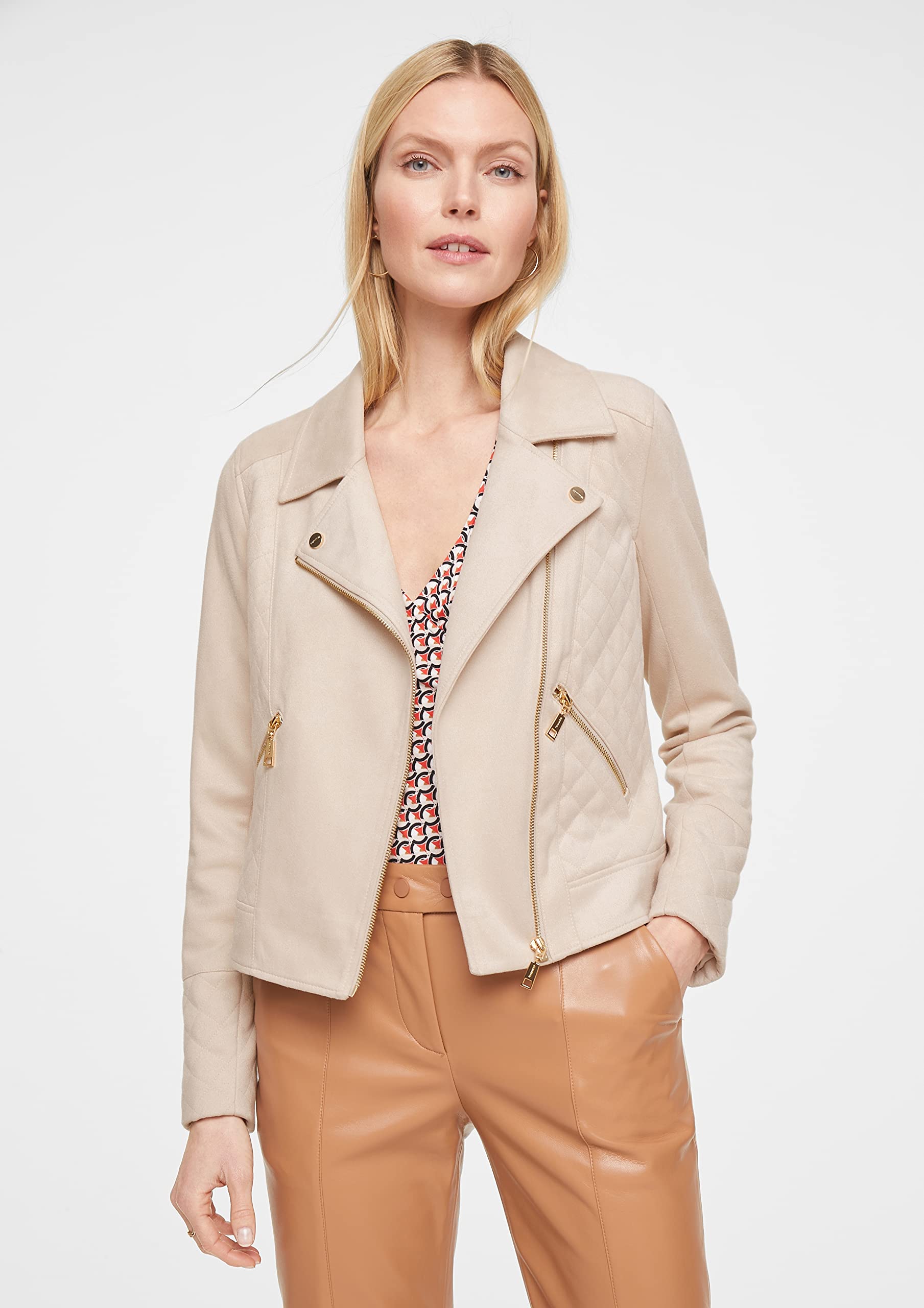 comma-jacke-veloursleder-optik-sand image 4