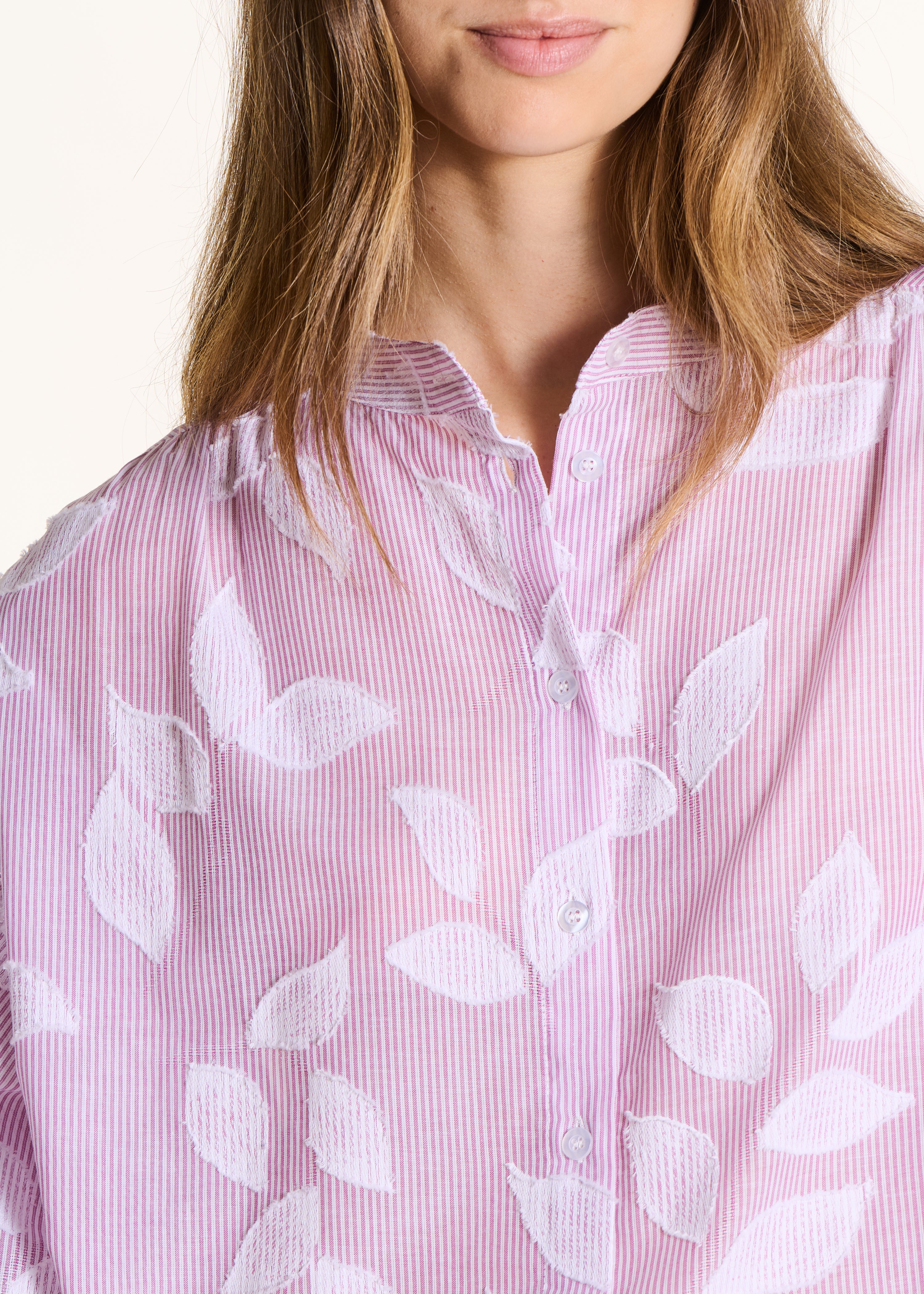 la-f-e-marabout-e-chemises-bluse-rosa-floral-3-4-arm image 5