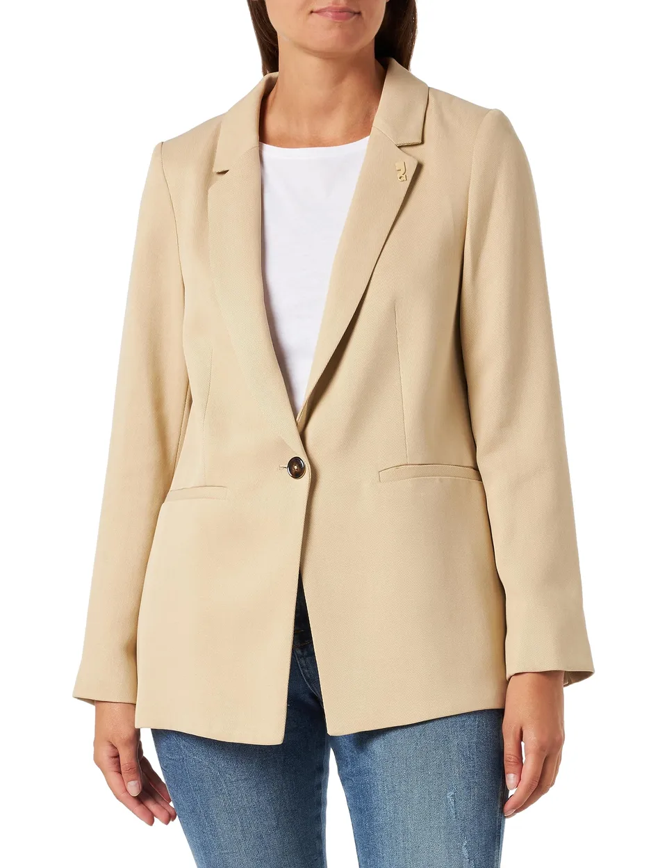 comma-blazer-damen-gr-42-lyocell-twill-shaped-fit image 1
