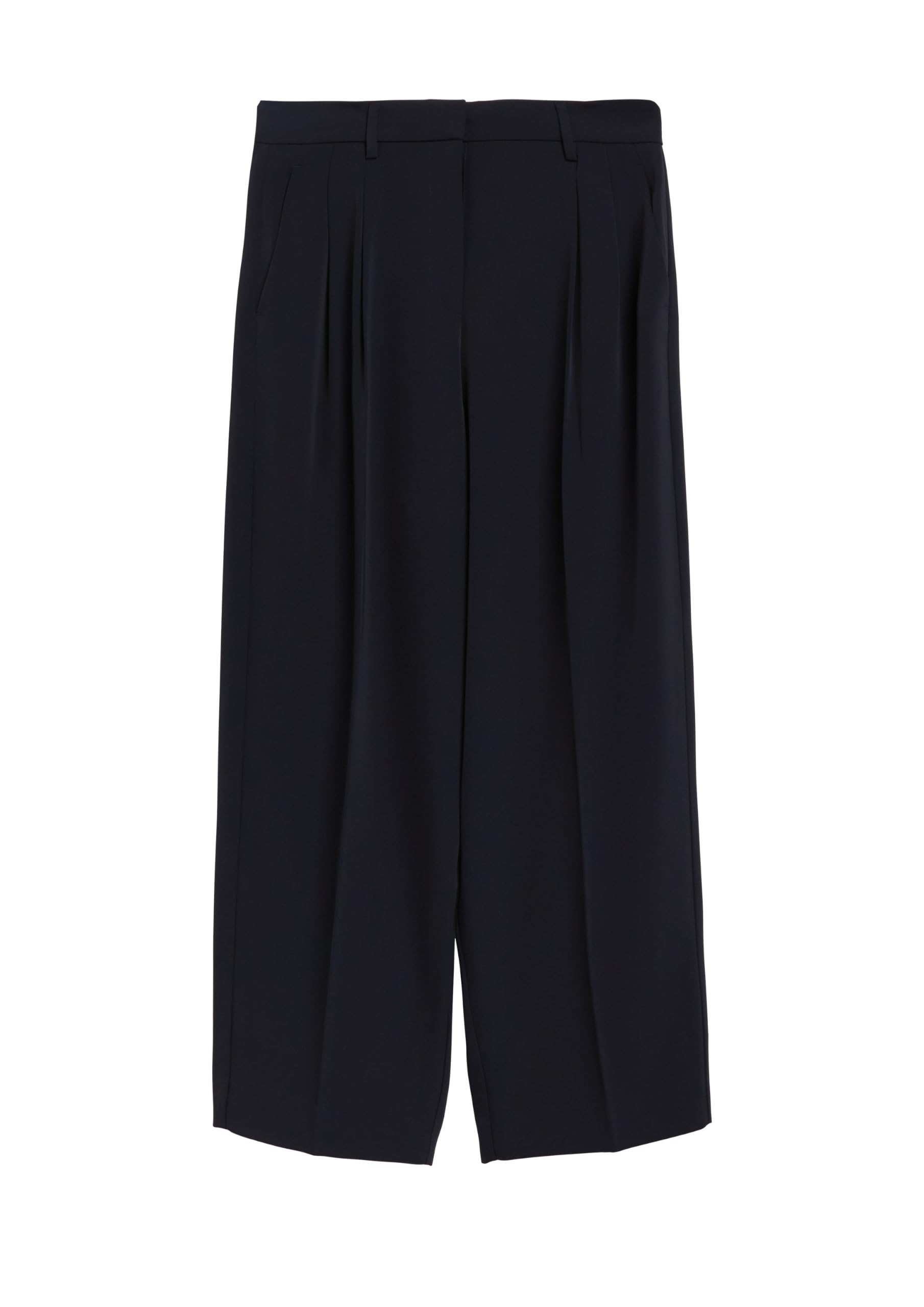 comma-bundfaltenhose-wide-leg-ankle-mid-rise-navy-gr-34 image 4
