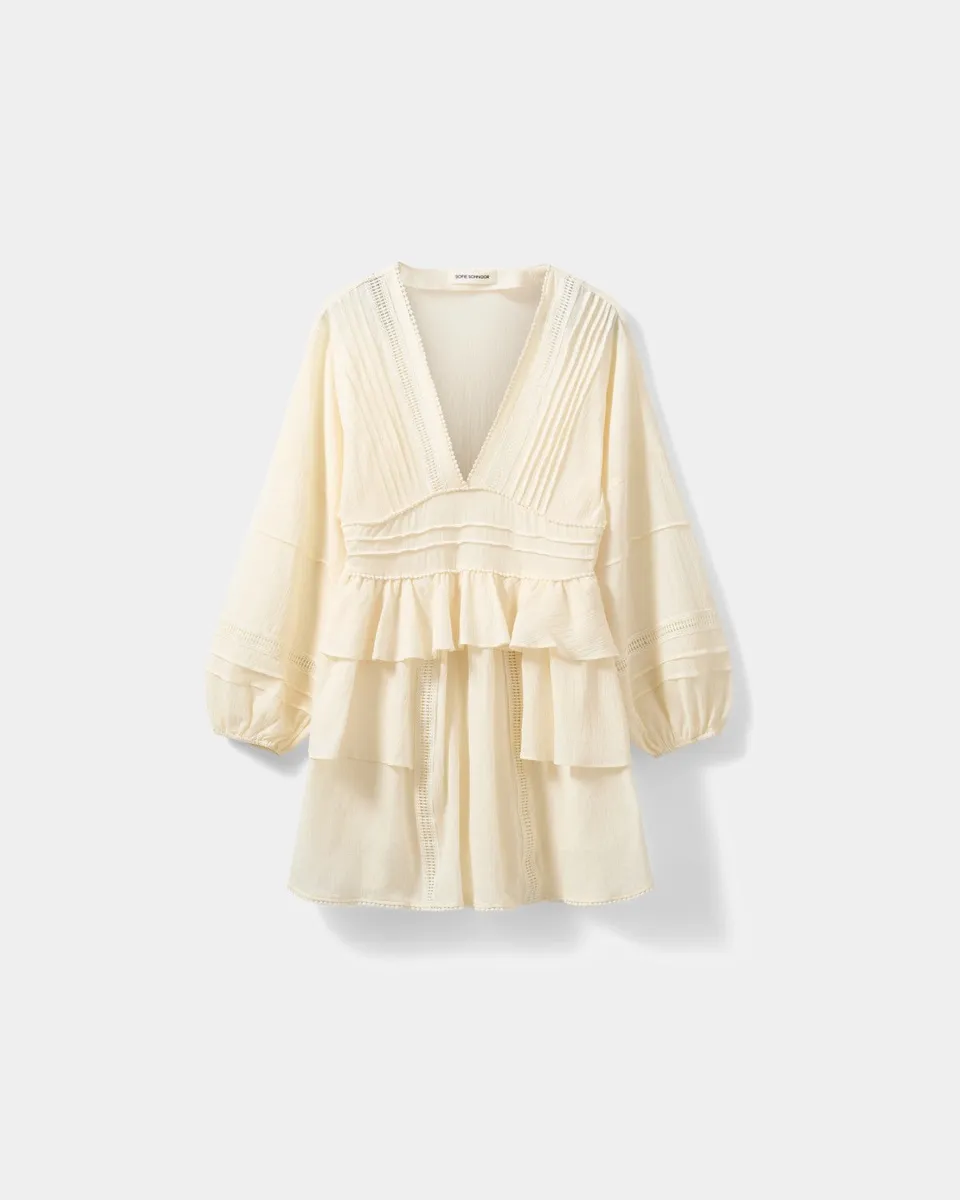 sofie-schnoor-women-jouvesw-midi-kleid-cream-white image 1