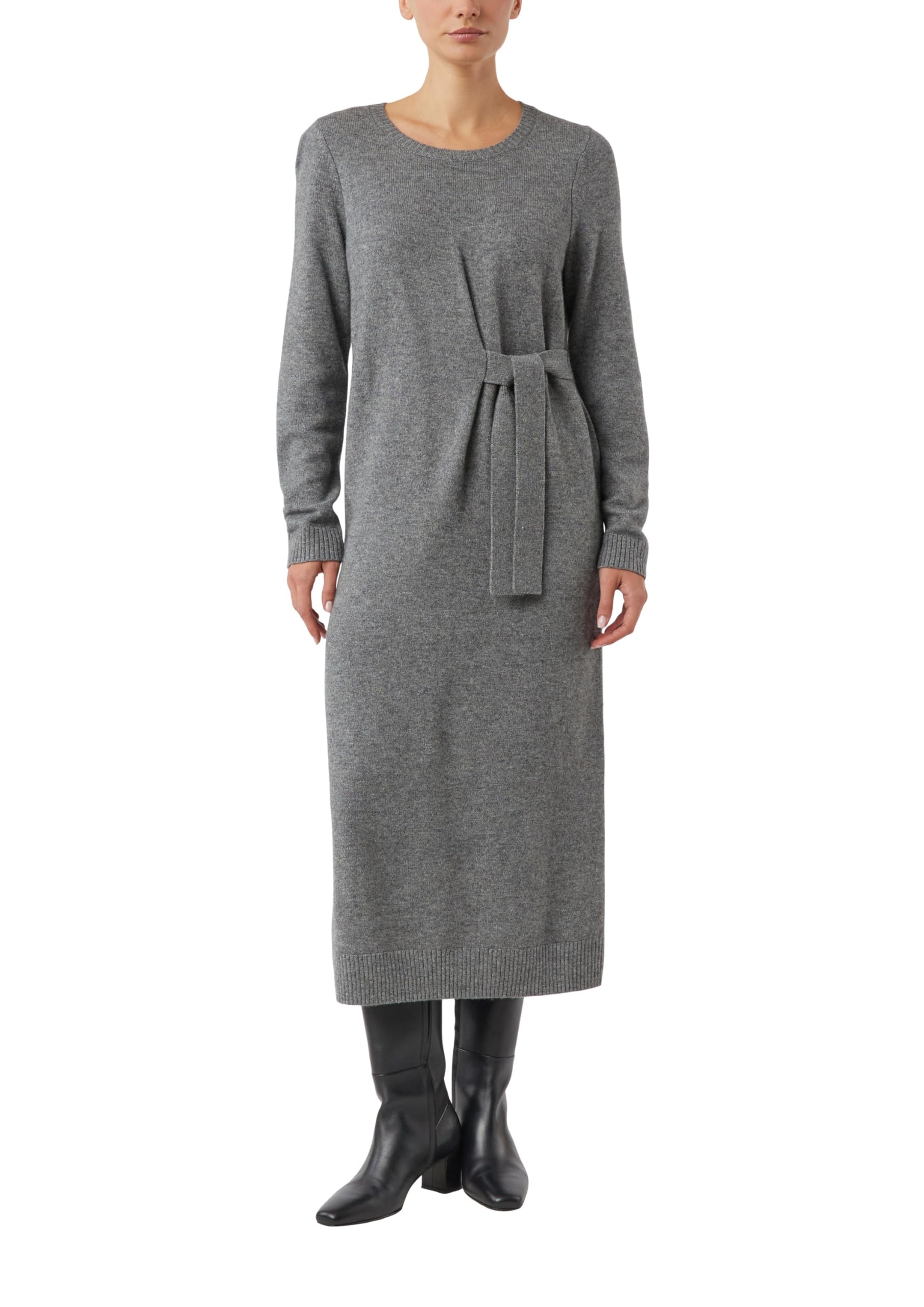 comma-maxi-strickkleid-wollmix-gr-e-44-mit-bindedetail image 1