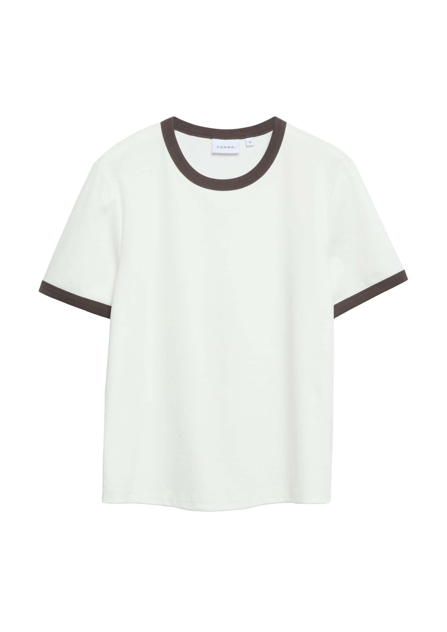 comma-t-shirt-regular-fit-gr-32-baumwolle-kontrastb-ndchen image 4