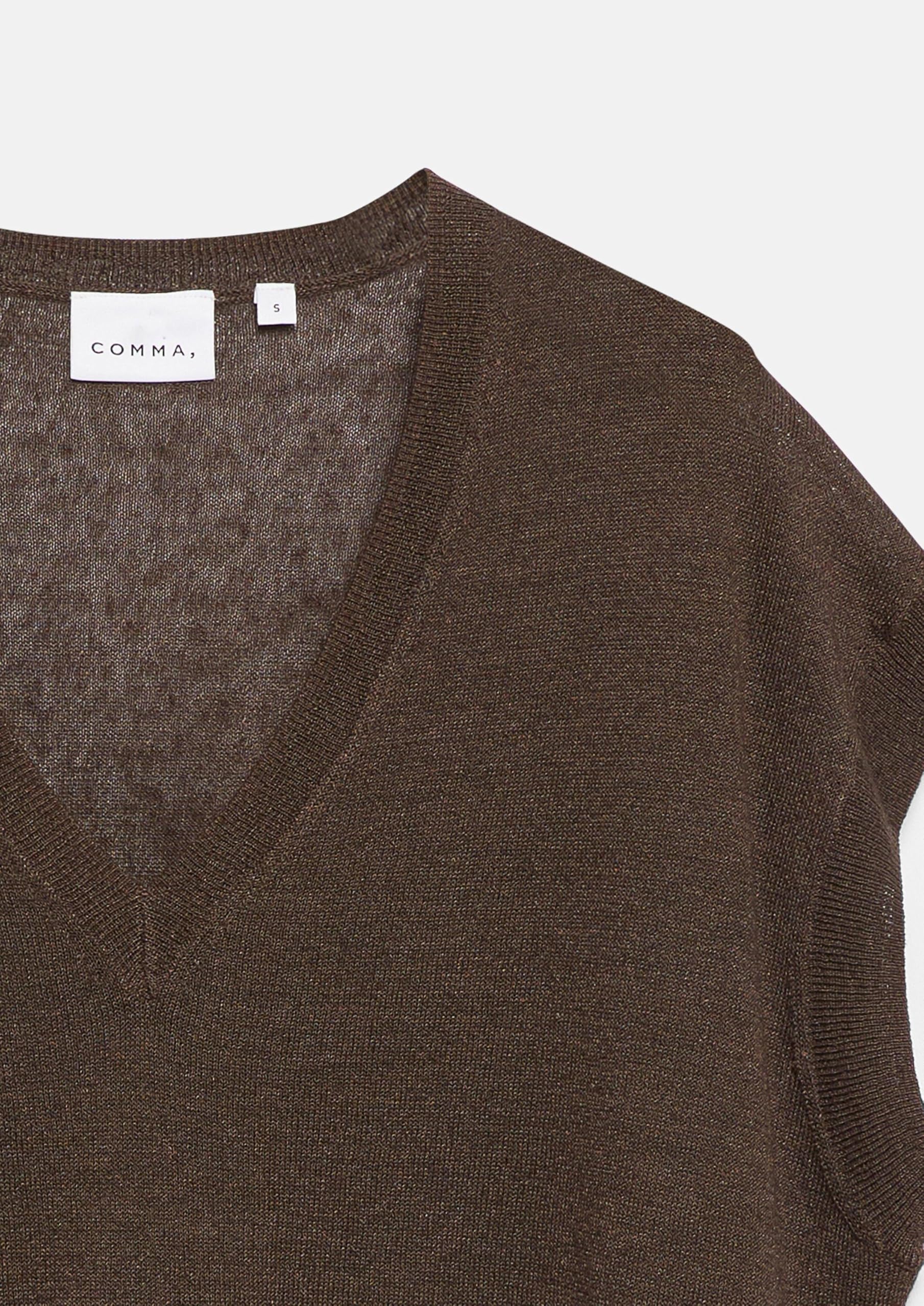 comma-strickpullover-gr-l-dunkelbraun-feinstrick-damen image 5