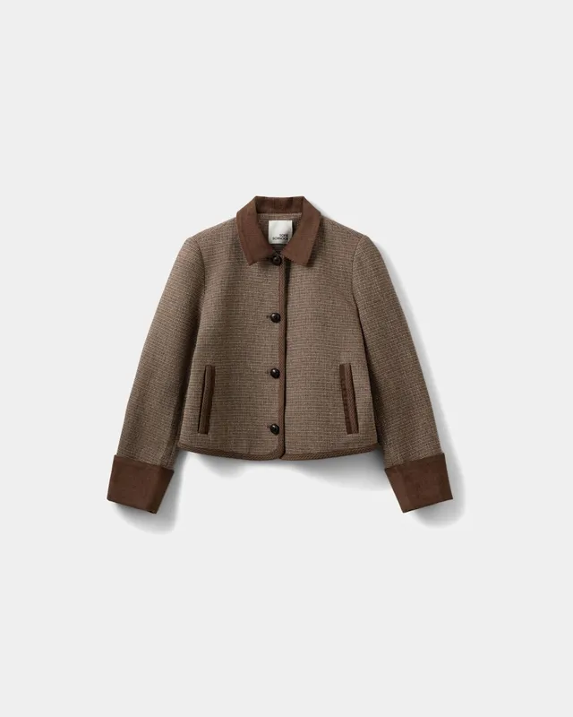 sofie-schnoor-women-kamikkasw-kurzblazer-brown-check-wolle image 1