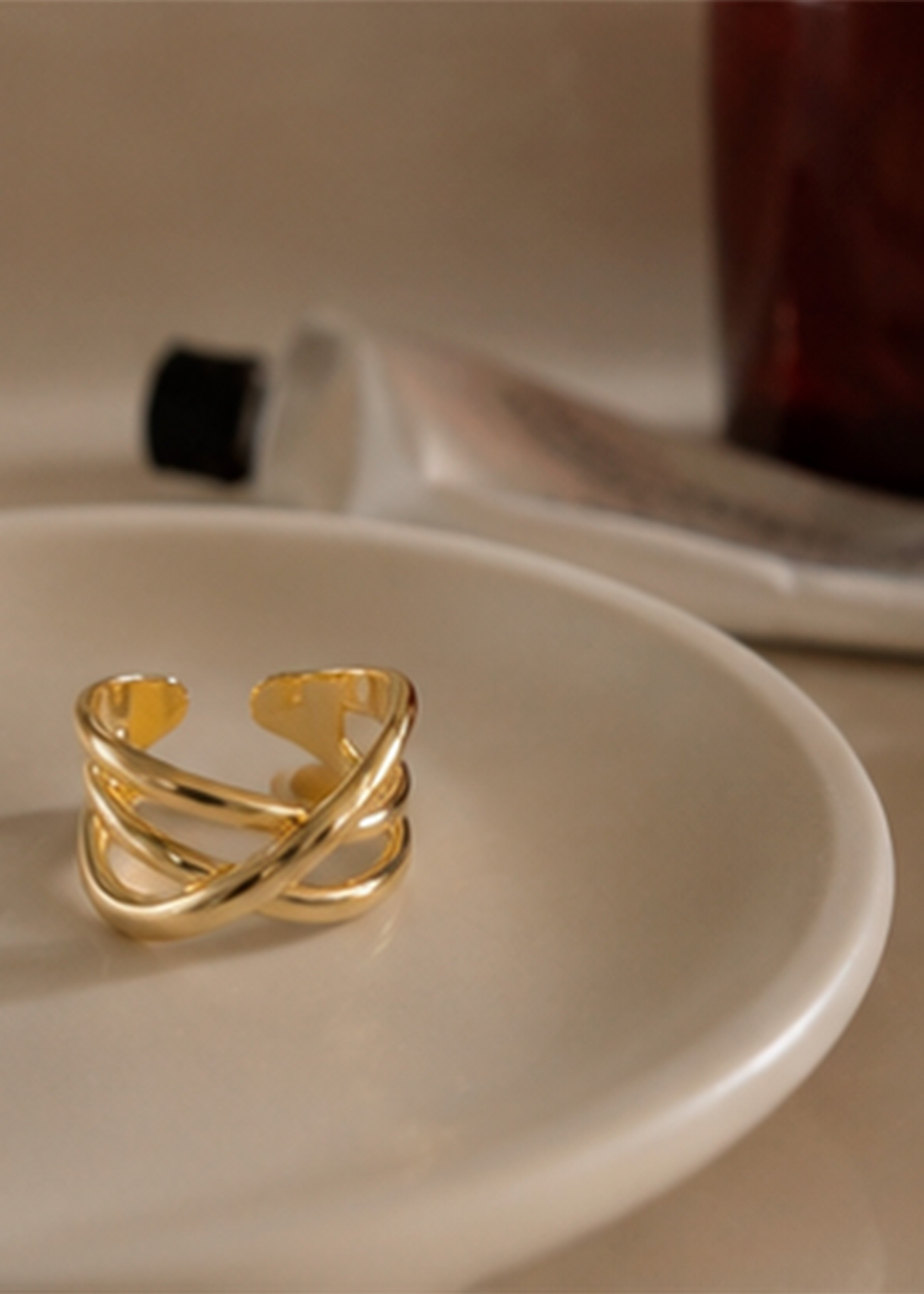 la-f-e-marabout-e-gurlin-ring-gold-metall-verstellbar-tu image 2