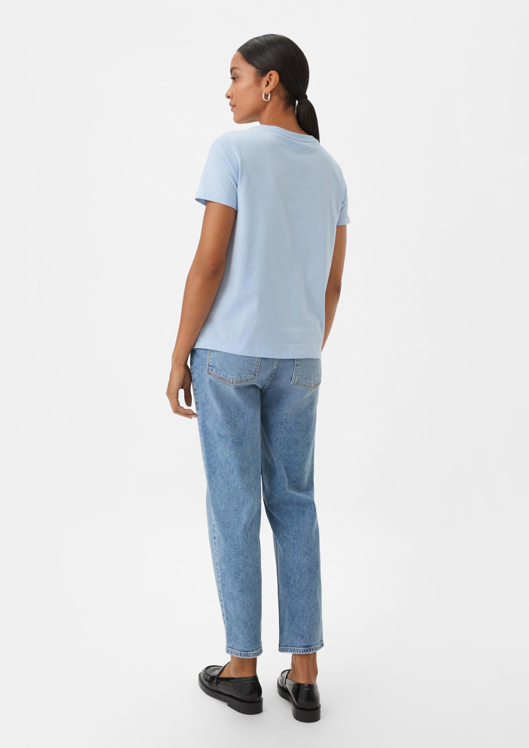 comma-t-shirt-damen-shirt-hellblau-gr-34-mit-frontprint image 6