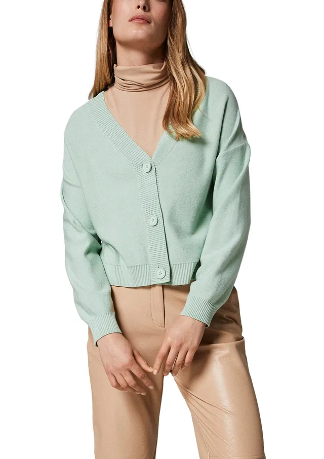 comma-jacke-blazerersatz-gr-m-light-green-kragen image 1