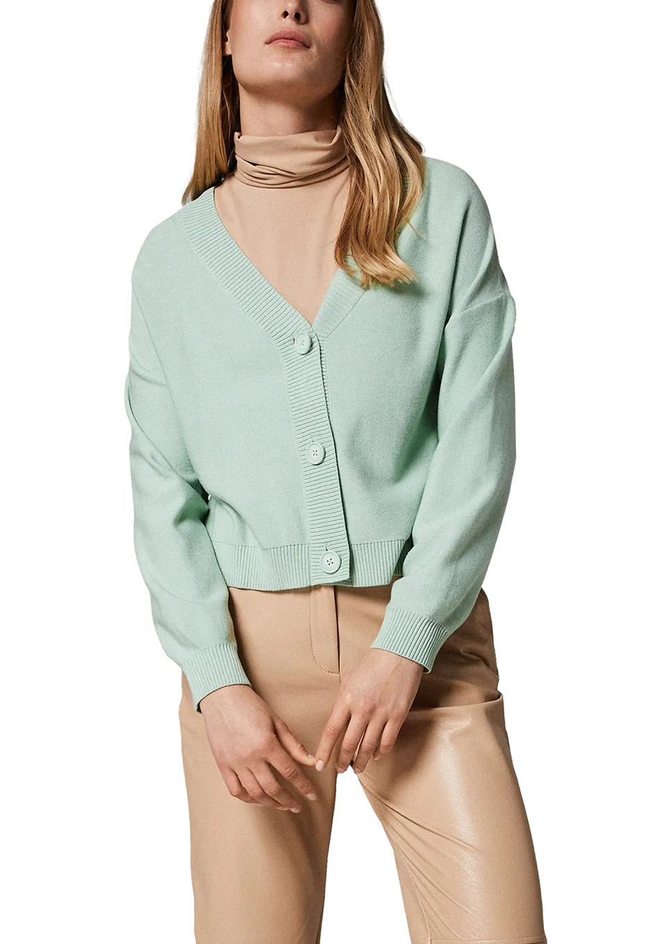 comma-jacke-blazerersatz-gr-m-light-green-kragen image 1