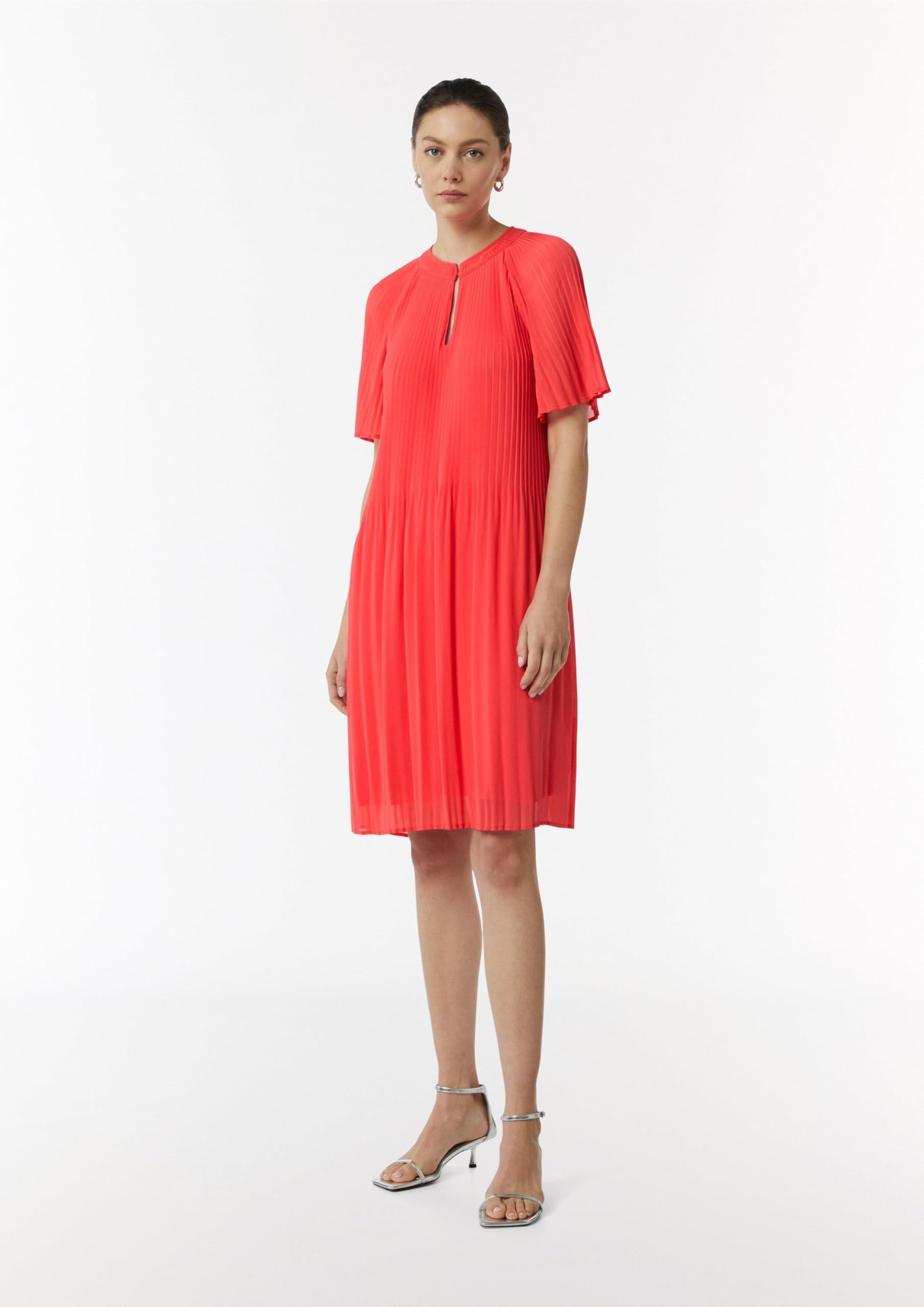 comma-2148473-midi-kleid-plissee-rosa-gr-40 image 7