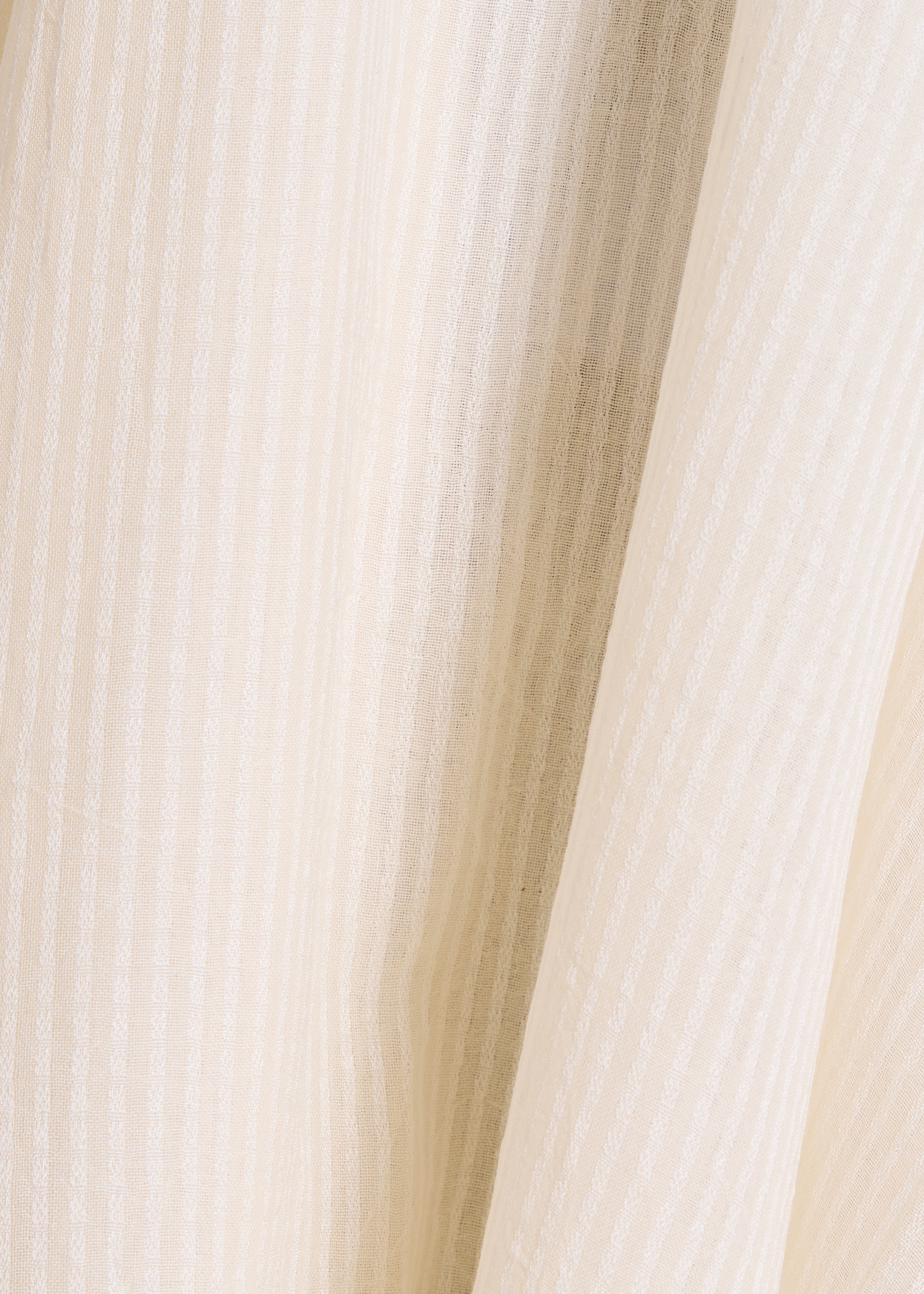 la-f-e-marabout-e-foulard-schal-ecru-streifen-baumwolle image 2