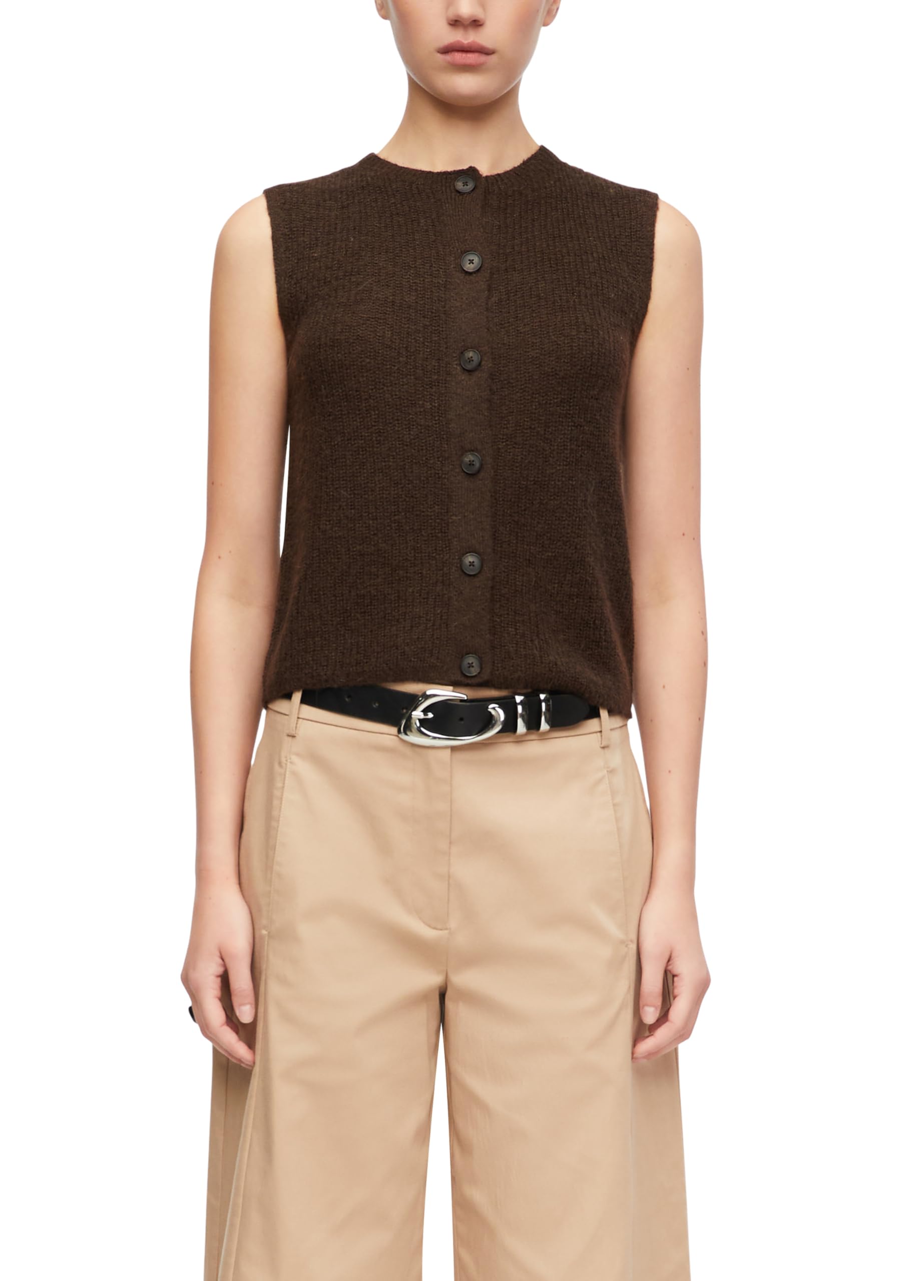 comma-2183130-sweater-strickweste-gelb-alpakamix-leicht image 8