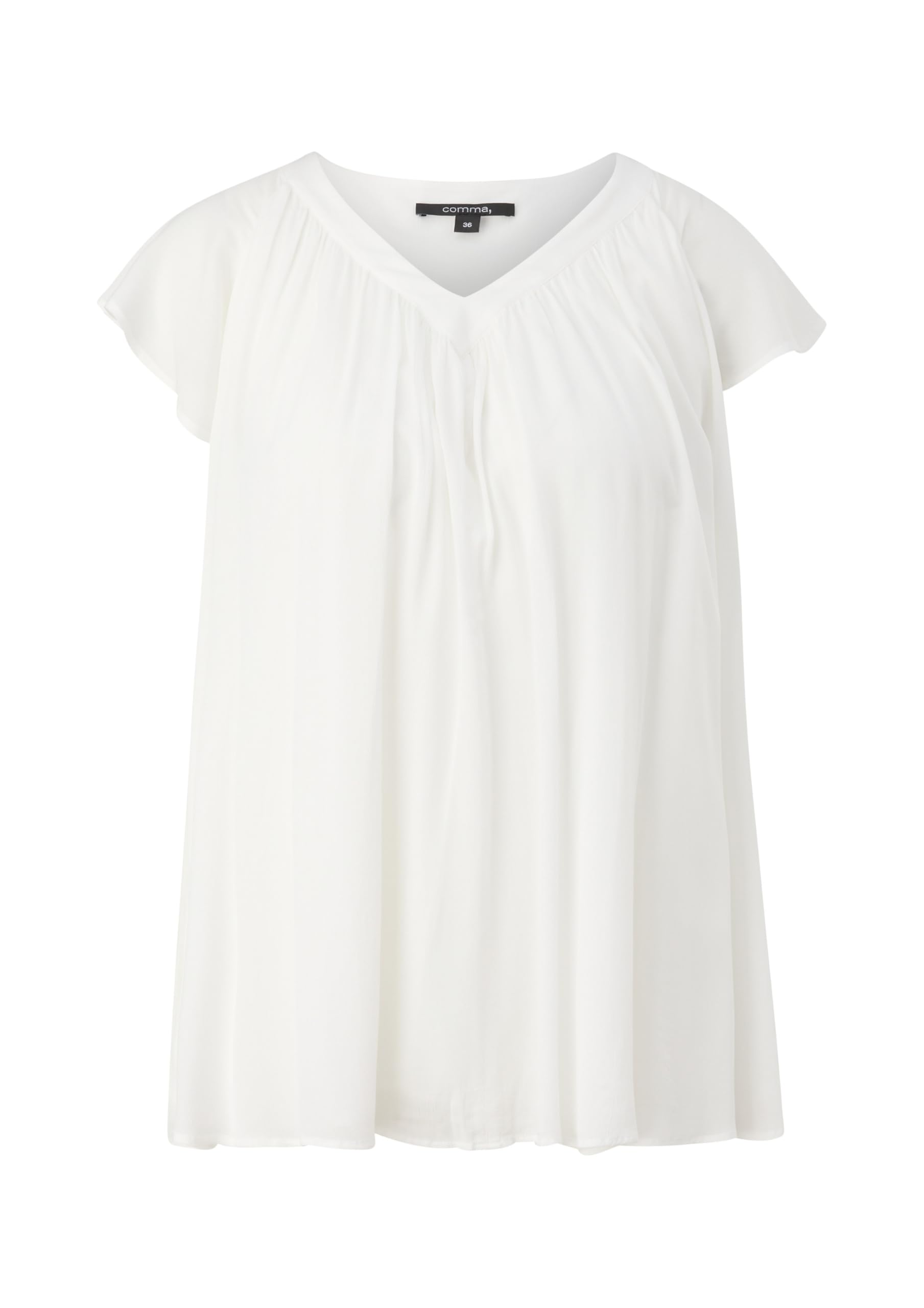 comma-cr-pe-bluse-damen-bluse-gr-40-viskose-raffung image 4
