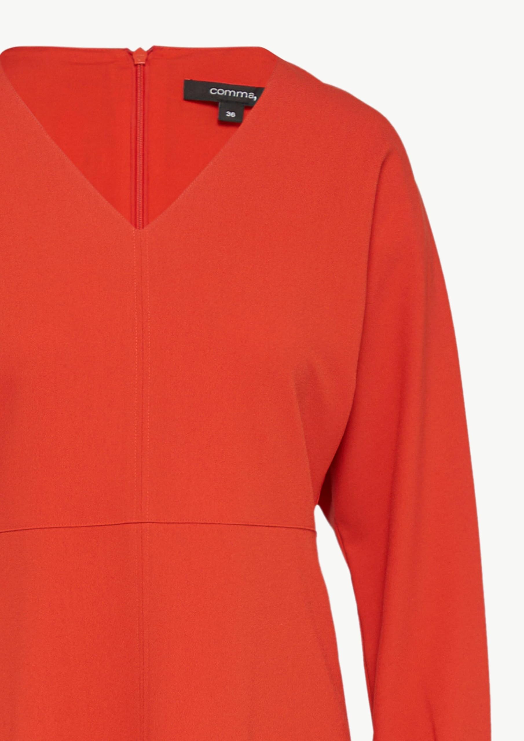 comma-crepe-kleid-fledermausarm-gr-38-v-ausschnitt-flie-end image 6