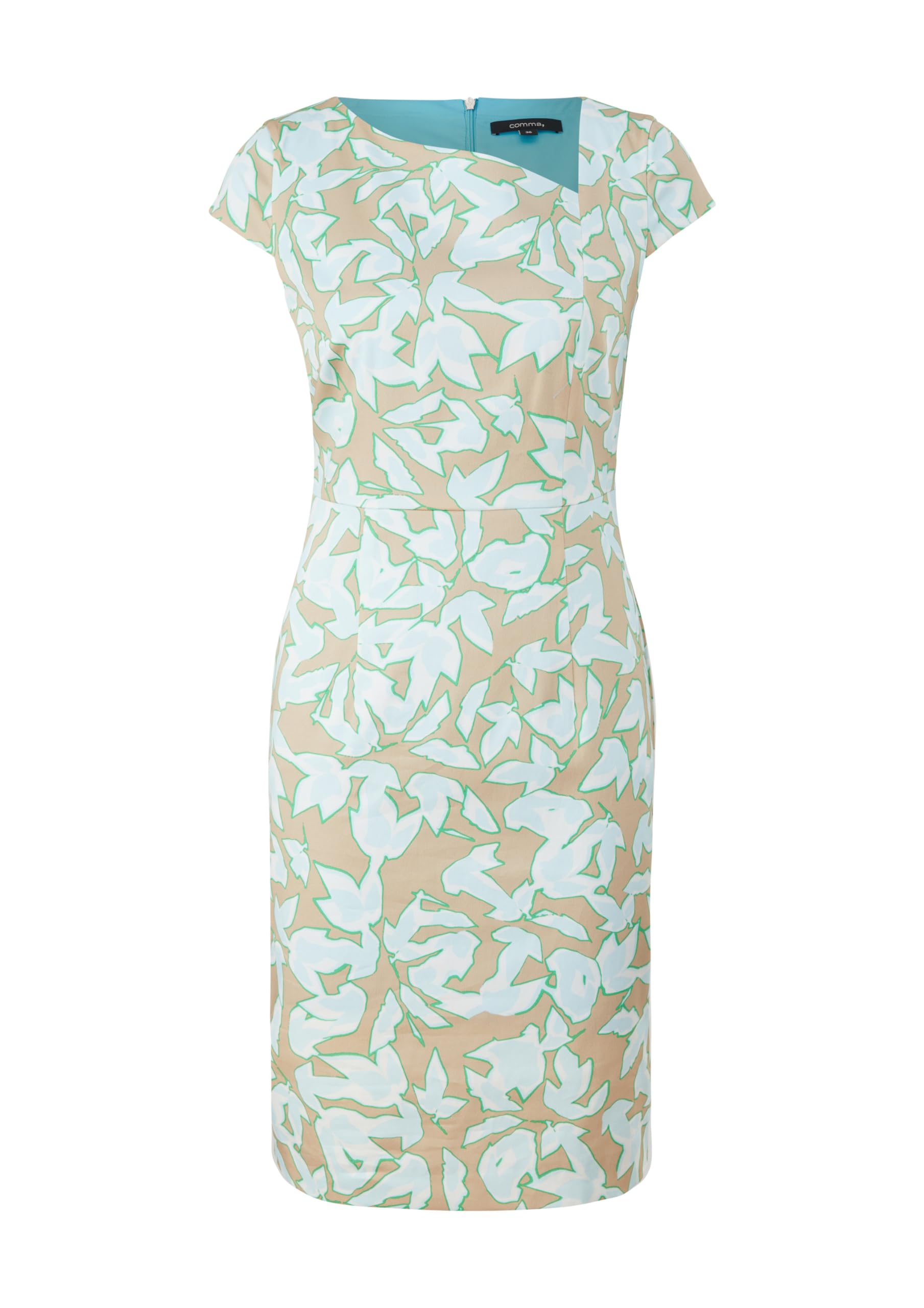 comma-kleid-baumwollsatin-mehrfarbig-gr-e-34 image 4
