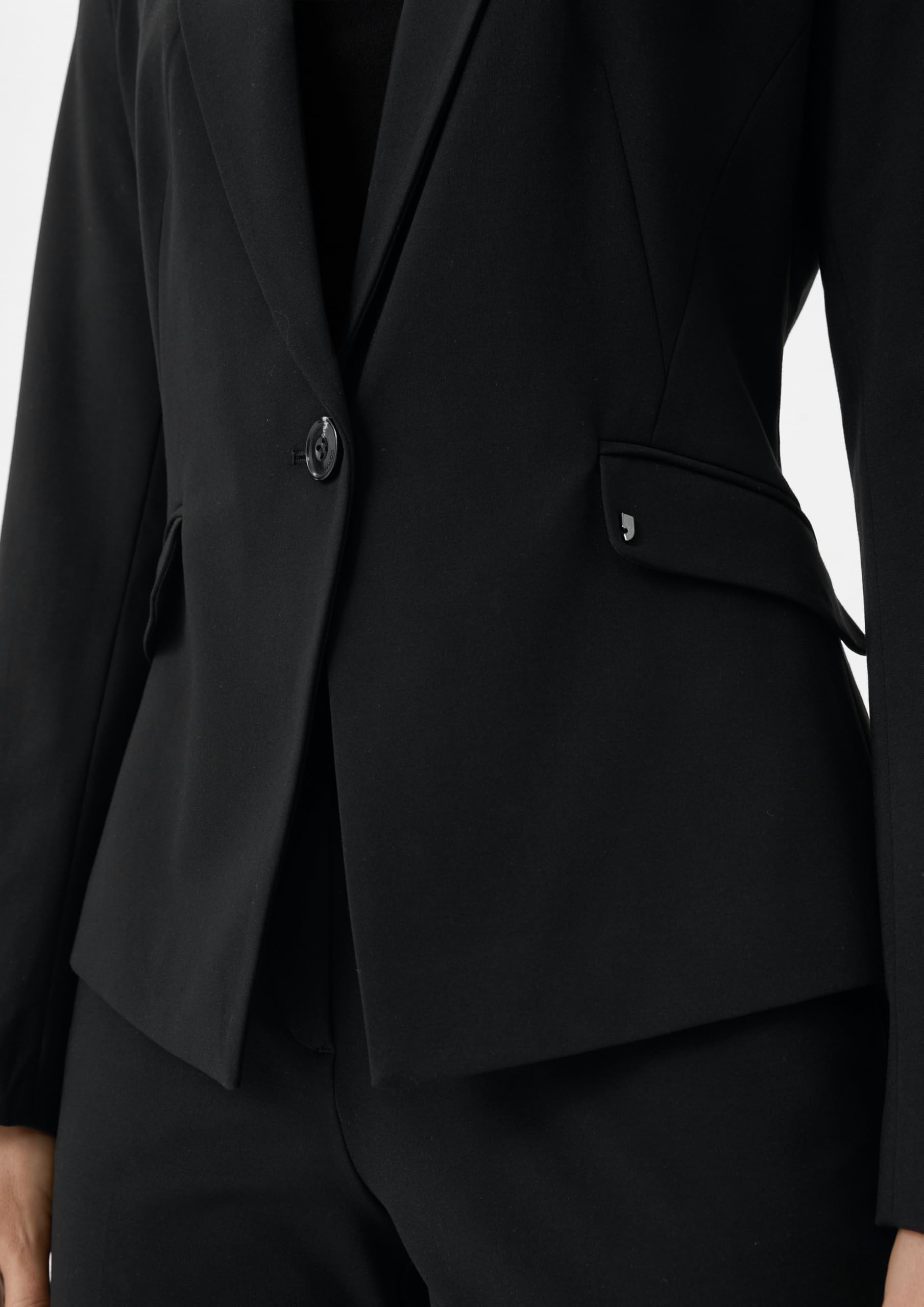 comma-blazers-blazer-schwarz-viskosemix-damen image 4