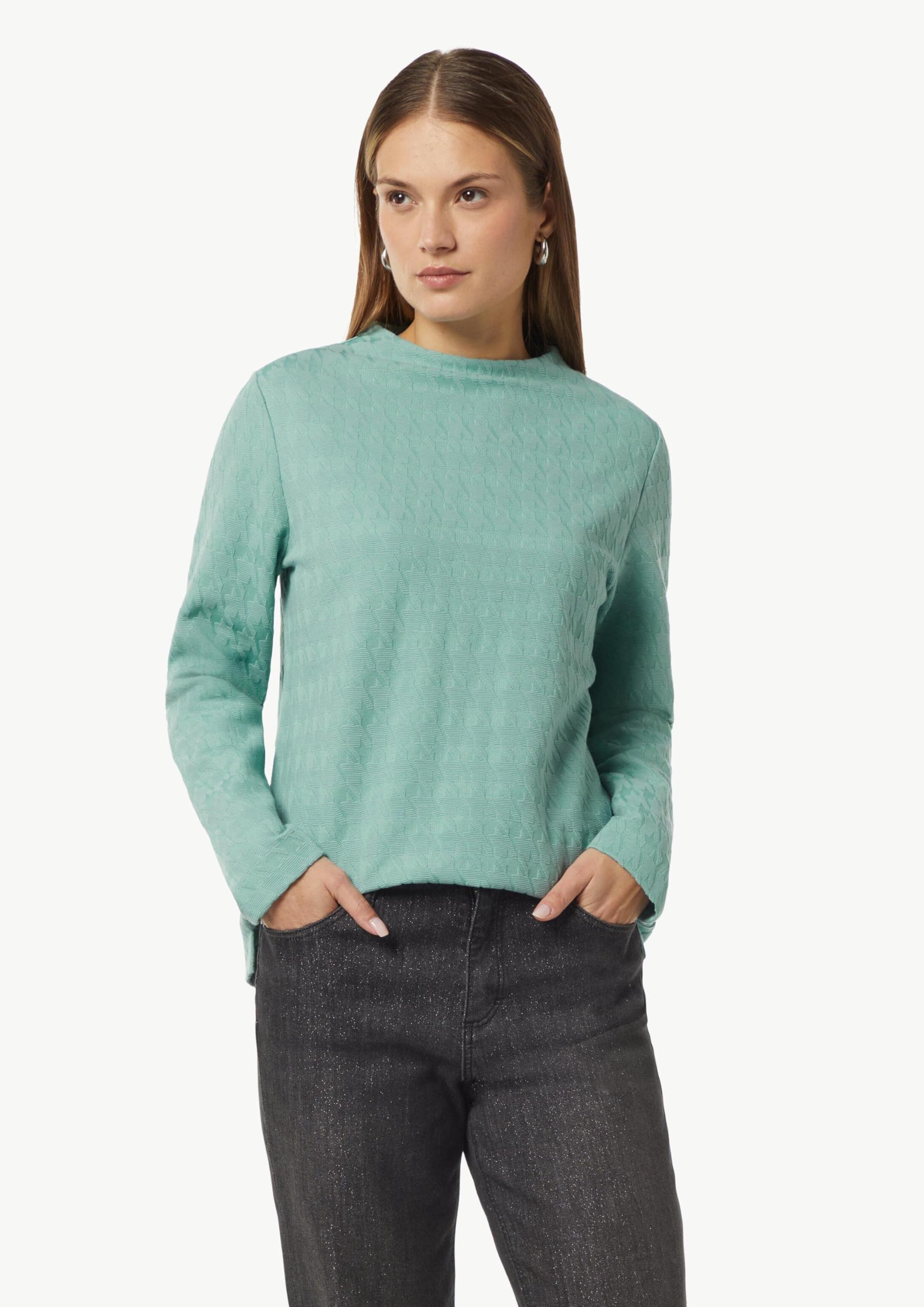 comma-jerseyshirt-hahnentritt-sweatshirt-stehkragen image 6
