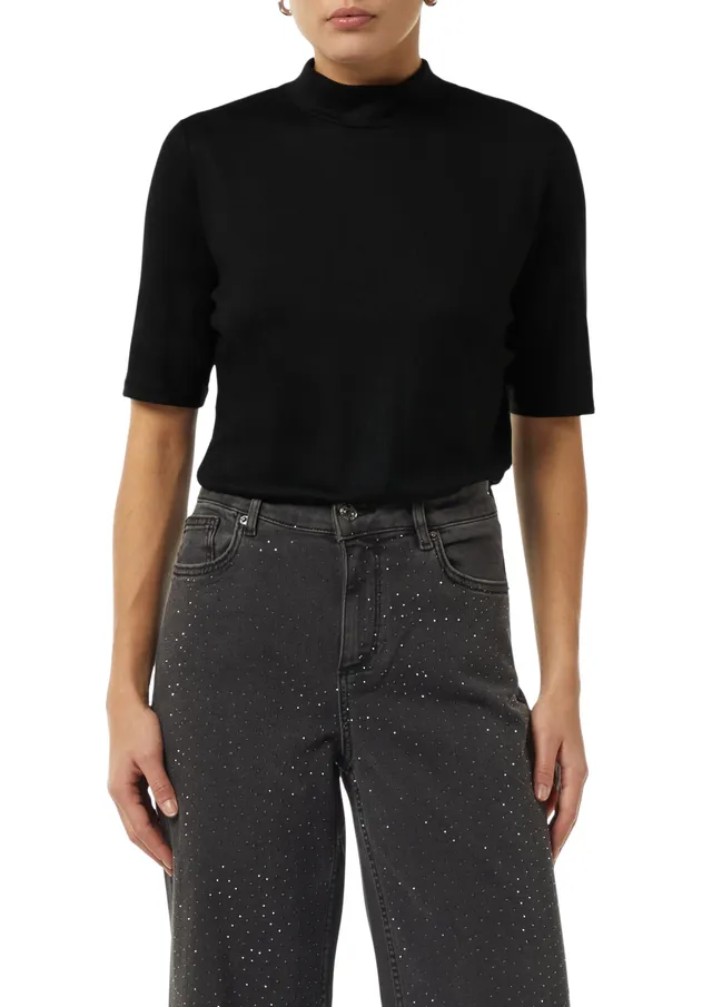 comma-t-shirt-modalmix-wei-gr-36-stehkragen image 1